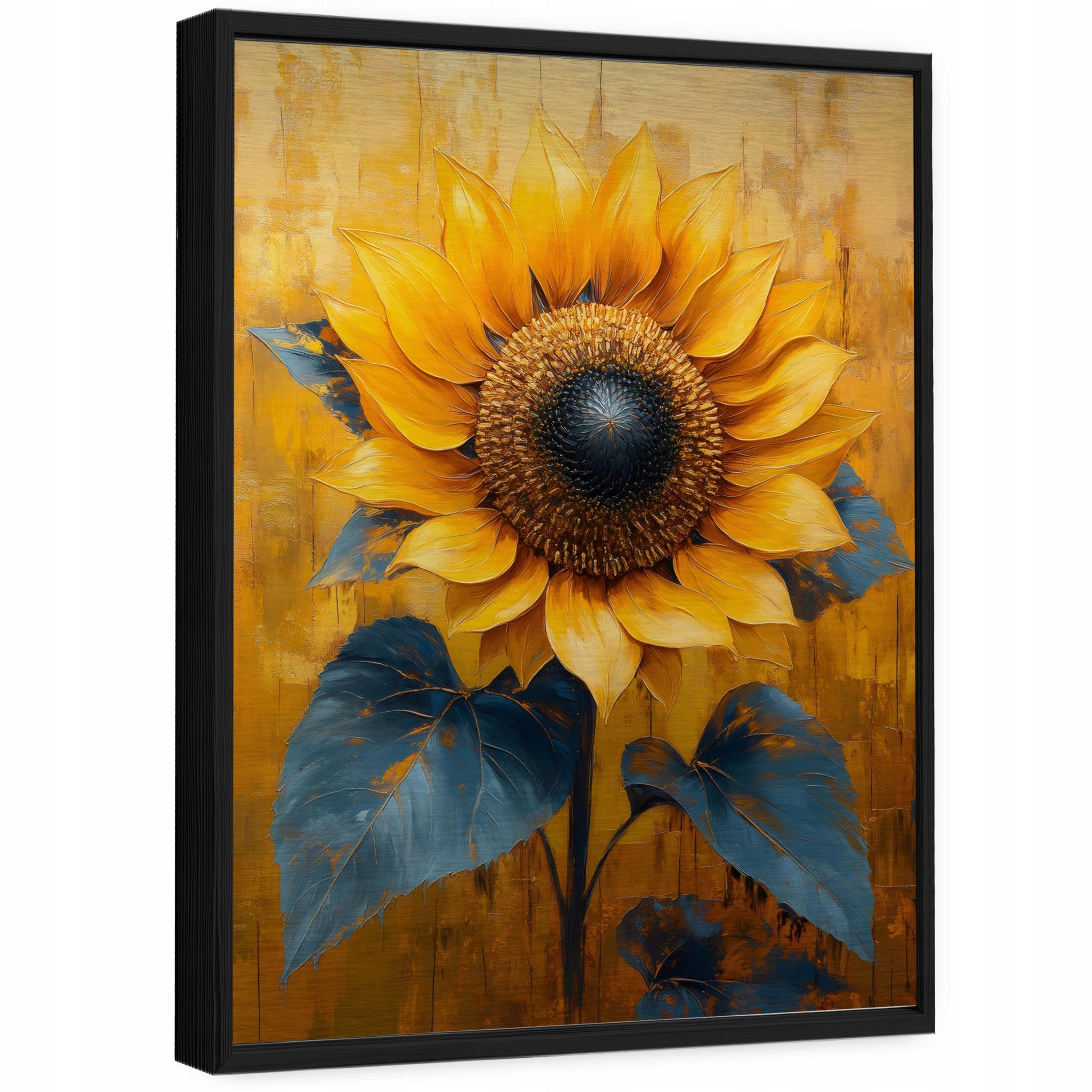 Wallarena Wandbild Blumen Metall gerahmt farbintensiv lichtecht Wohnzimmer, Blumen, 100 x 150 cm