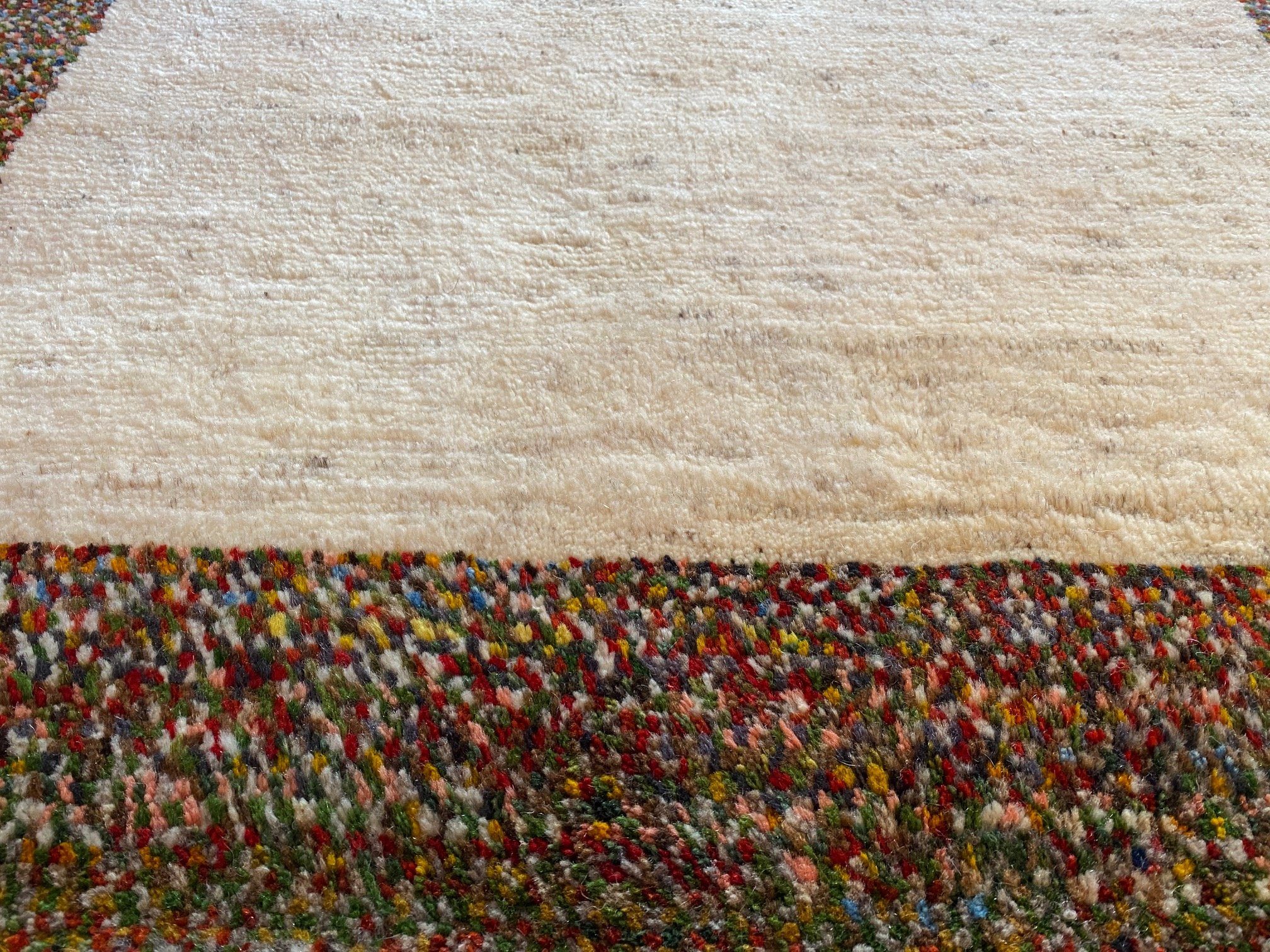 Orientteppich Perserteppich Teppich Perser Morgenlandbazar, 171x114 gefärbt Handgesponnen Gabbeh mit Schurwolle, Schurwolle Handgeknüpft Naturfarben
