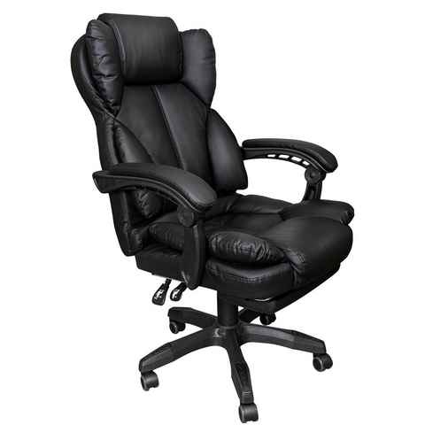 TRISENS Chefsessel Ares (einzeln), Bürostuhl mit flexiblen Armlehnen Home Office Chair in Stoff-Design