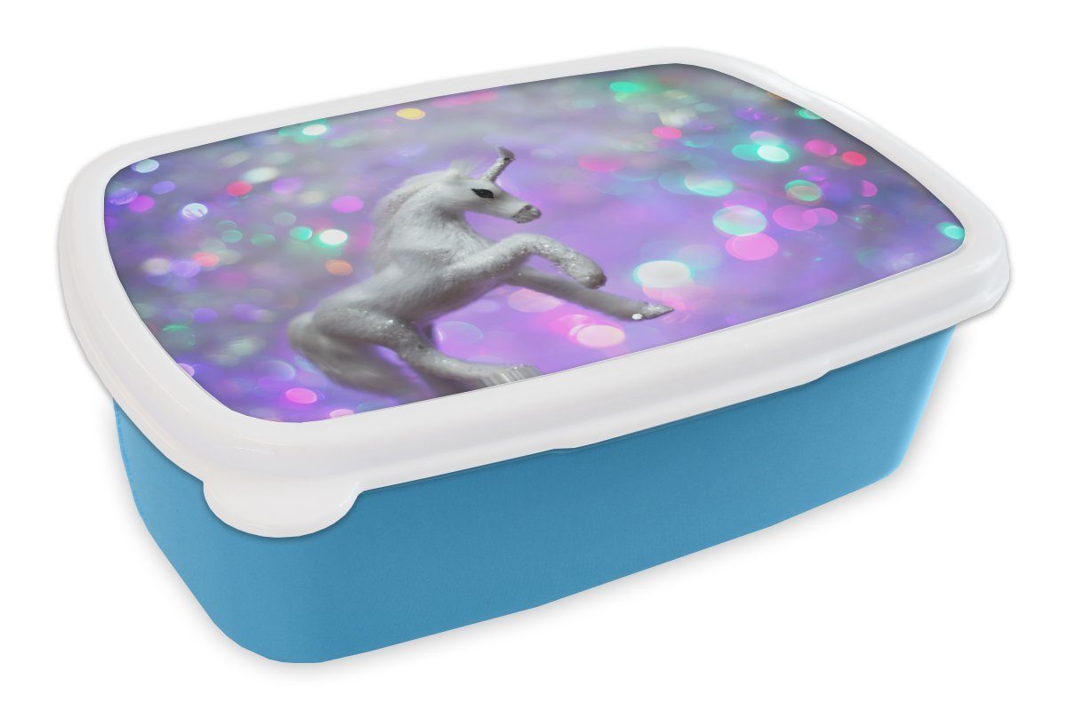 Brotdose Mit 3 Fächern Für Kinder – Einhorn Design, BPA-frei | Lunchbox Für Schule & Ausflug | 20 X 17 X 7 Cm