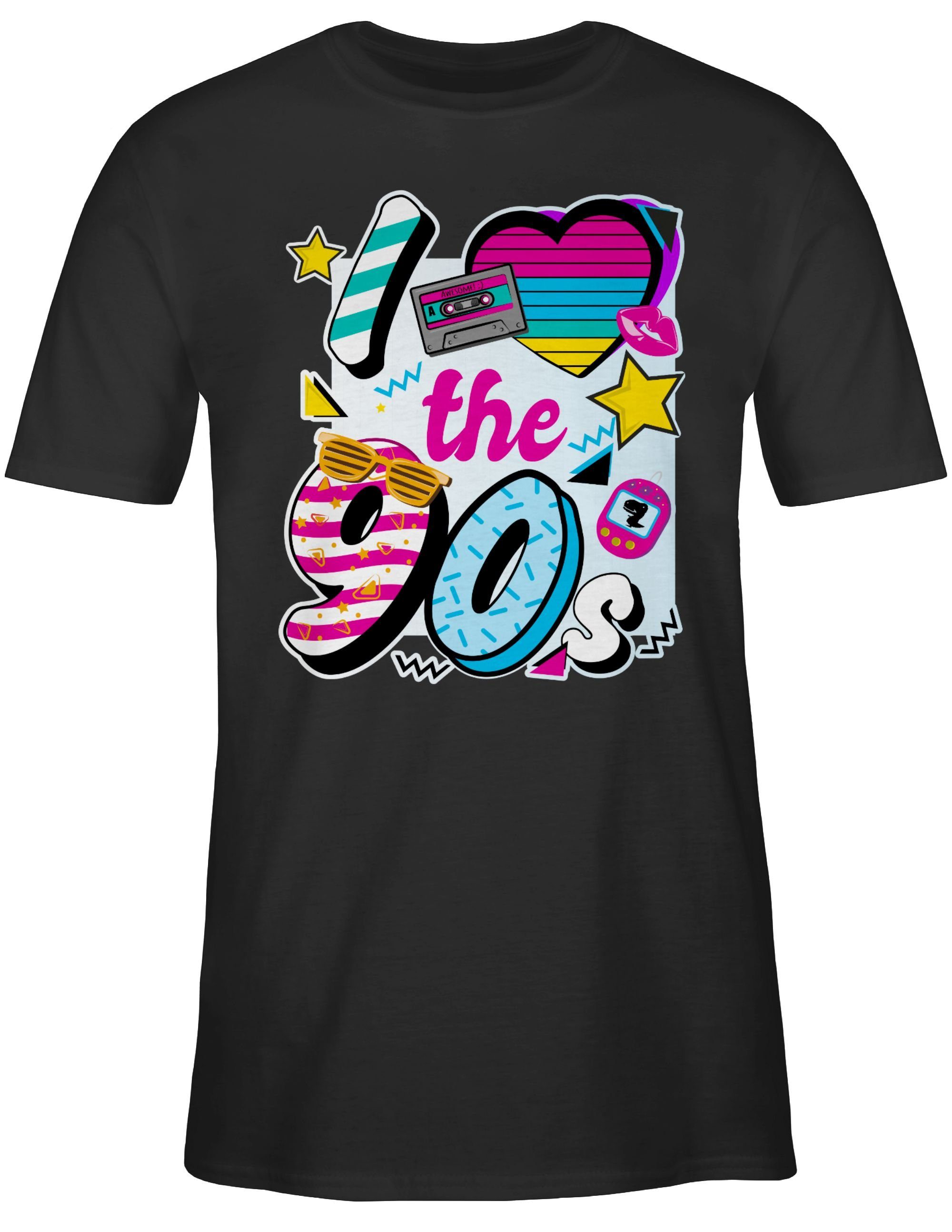 Shirtracer T-Shirt I love the 90s Sprüche Statement günstig online kaufen