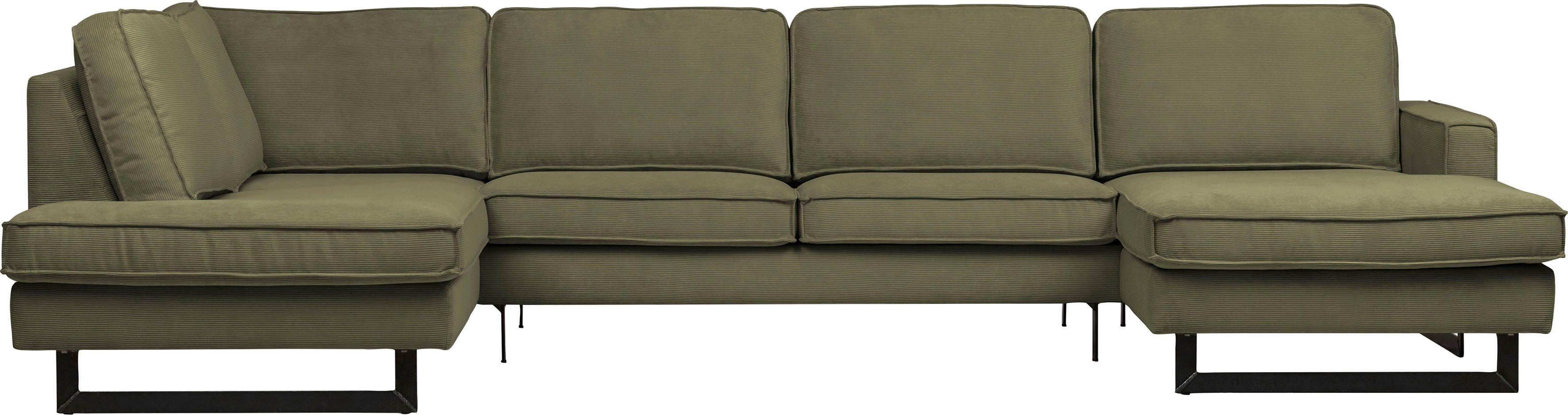 Home affaire Wohnlandschaft "Pinto, 350 cm, U-Form, XXL, mit Ottomanen" Cor günstig online kaufen