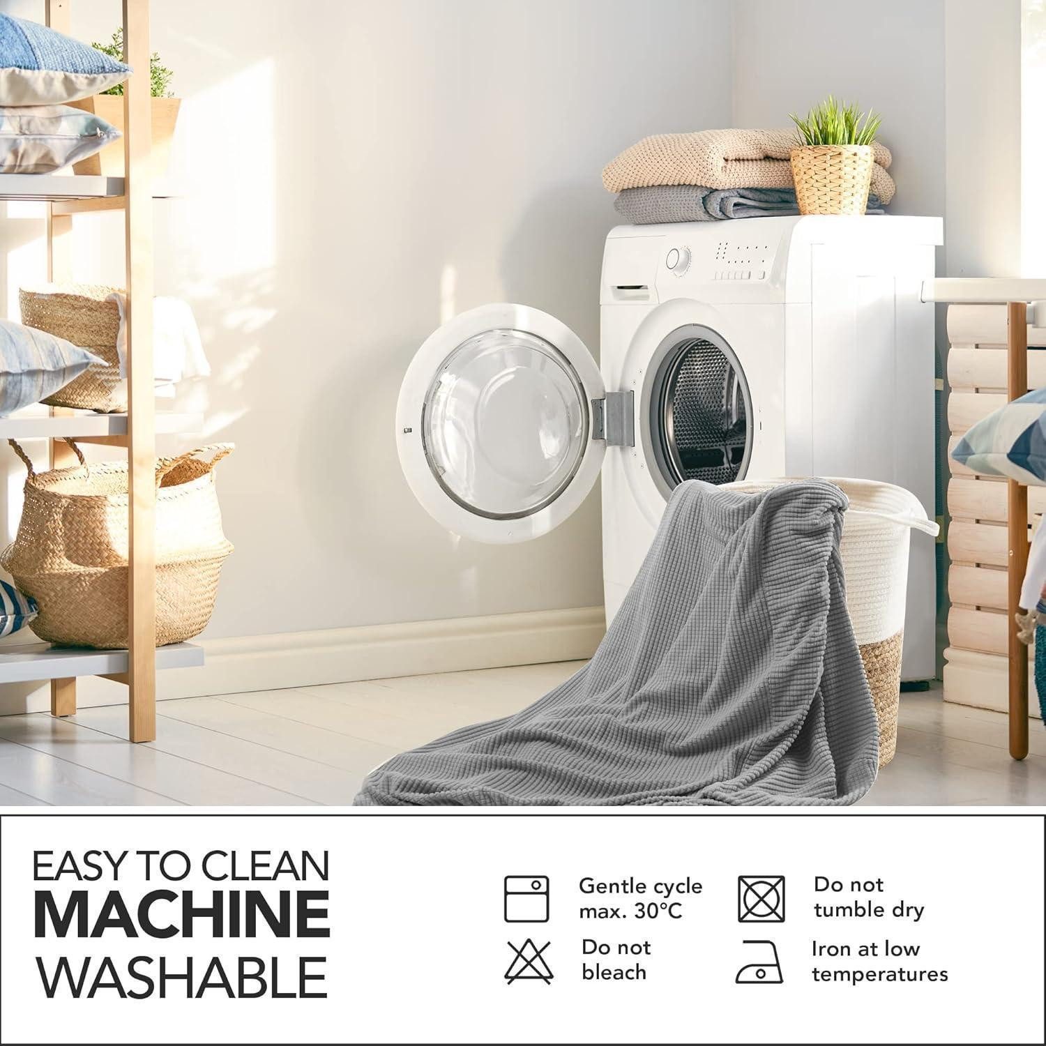 LuxusKollektion Hängedekoration Sofabezug Sofaüberwurf Sesselbezug Stretch 1-Sitzer(80-120cm) Hellgrau