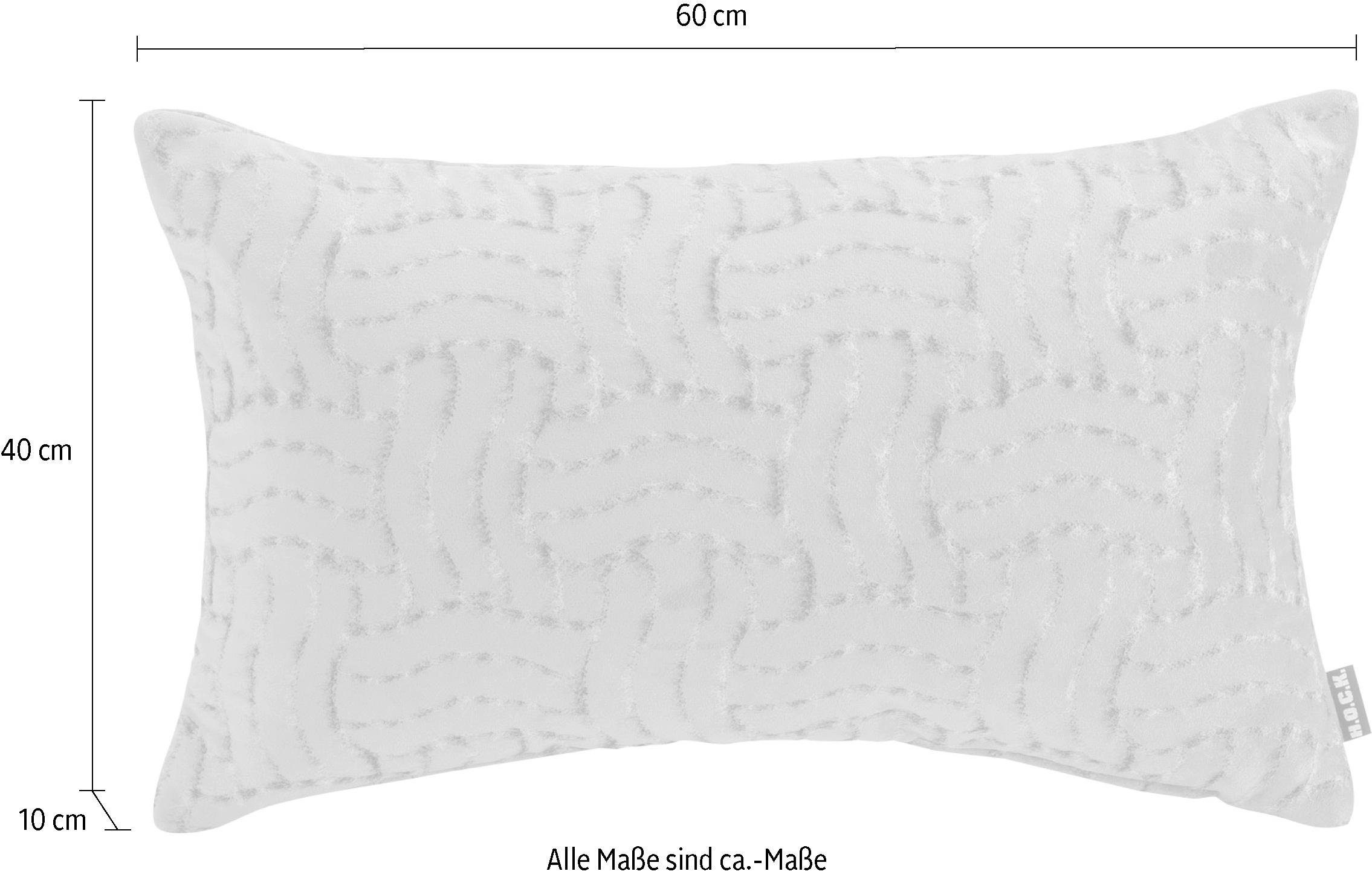 H.O.C.K. Dekokissen Fugato, mit flauschigem Stoff, Kissenhülle mit Füllung, 1 Stück