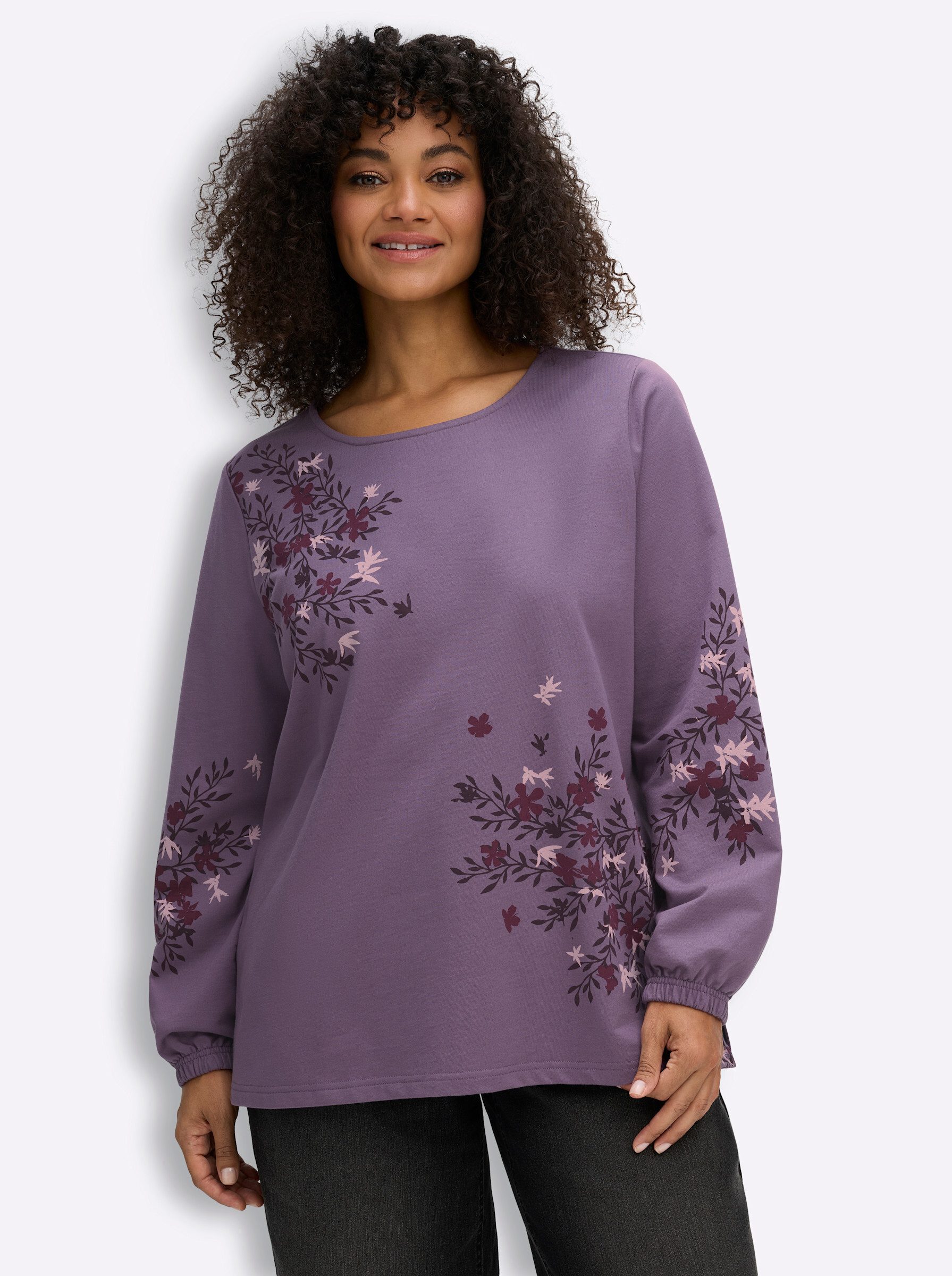 Sheego Sweater Sweatshirt Langarm