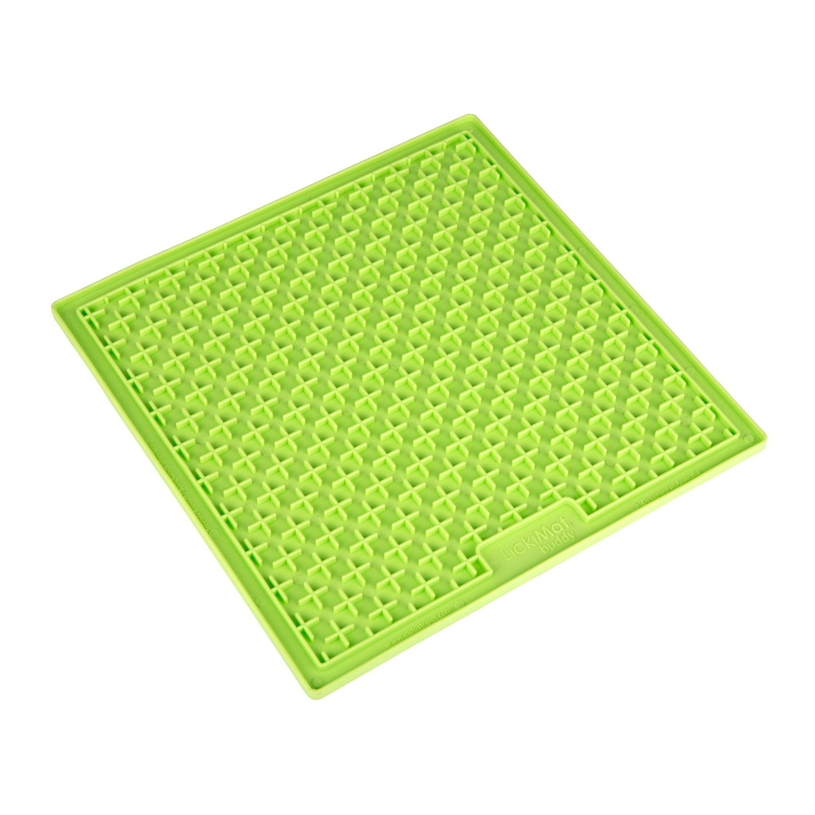 Thumbnail - LickiMat Antischlingnapf LickiMat Buddy - Schleckmatte aus Naturgummi für Hunde - grün - 28 cm, gefriergeeignet