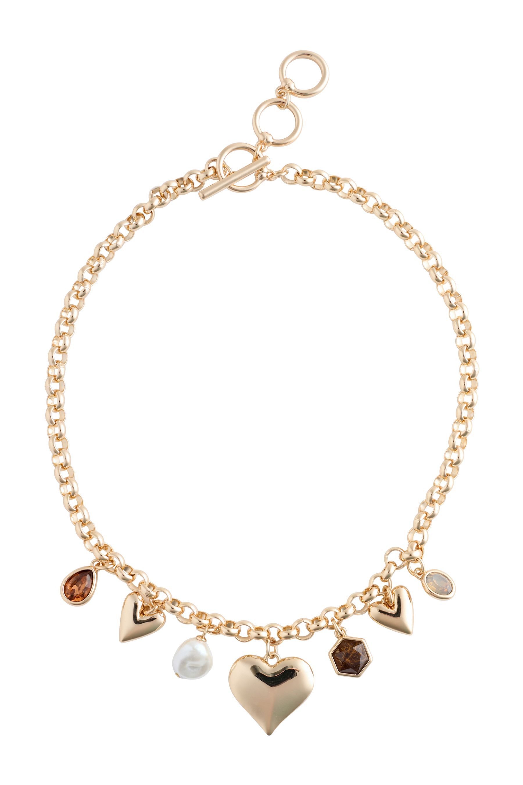 Next Charm-Kette Große Halskette mit Herzanhänger (1-tlg)