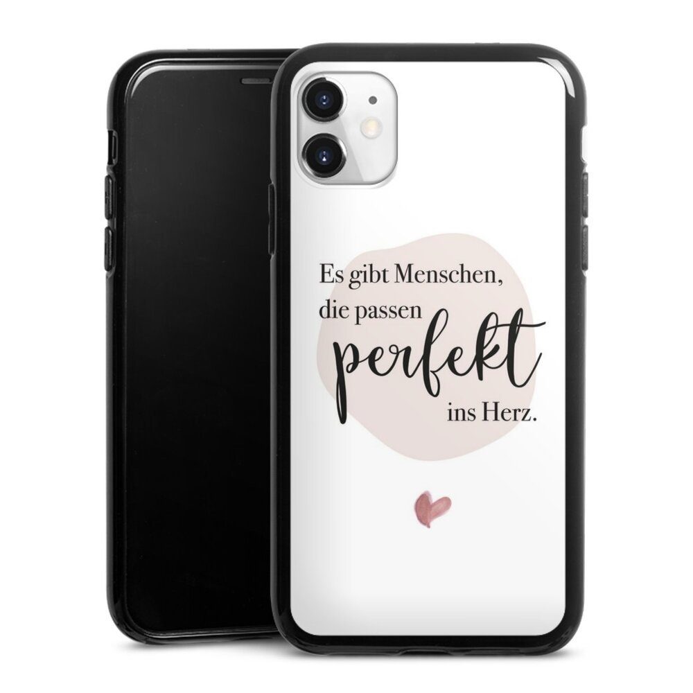 DeinDesign Handyhülle Es gibt Menschen die passen, Apple iPhone 11 Silikon Hülle Bumper Case Handy Schutzhülle