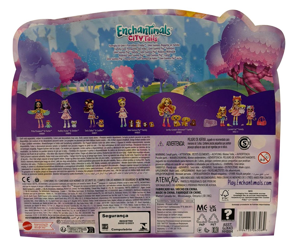 Enchantimals Spielfigur Enchantimals City Tails Glee Meerschweinchen-Mädche günstig online kaufen