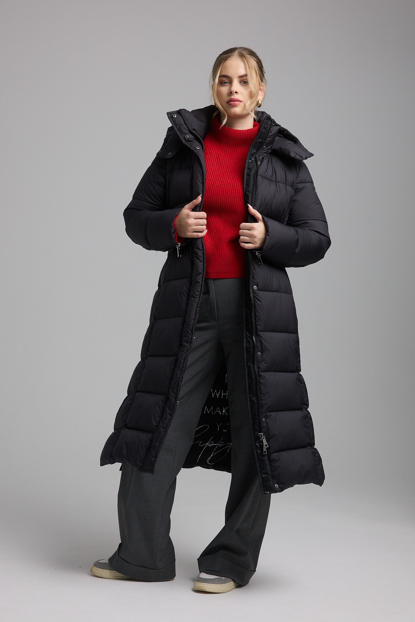 Manisa Steppjacke Fakedownmantel long günstig online kaufen