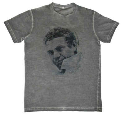 Sidney Maurer T-Shirt "Steve McQueen" (Stück, 1-tlg., Stück) mit Frontprint