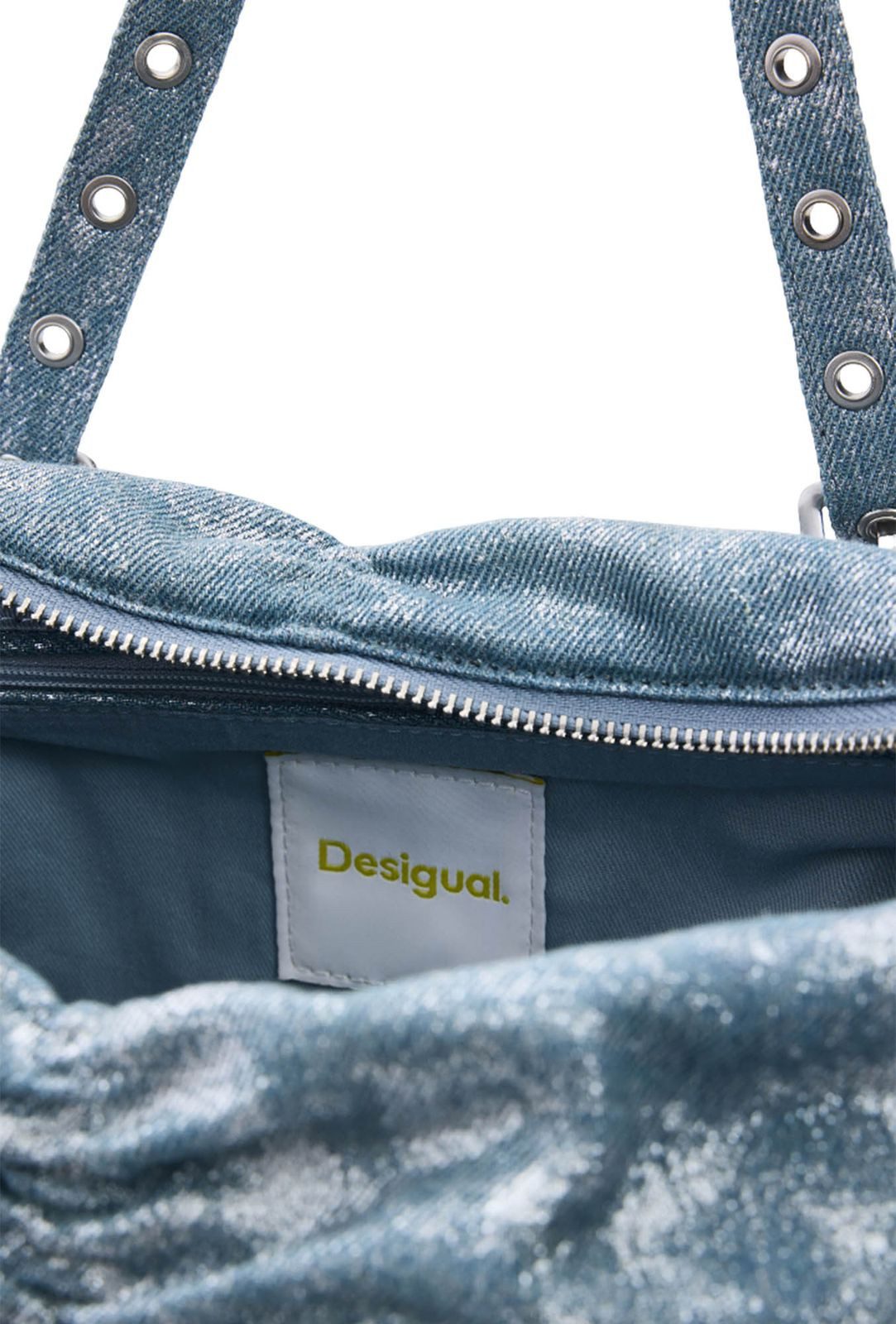 Desigual Schultertasche Gathered Denim Shoulder Bag