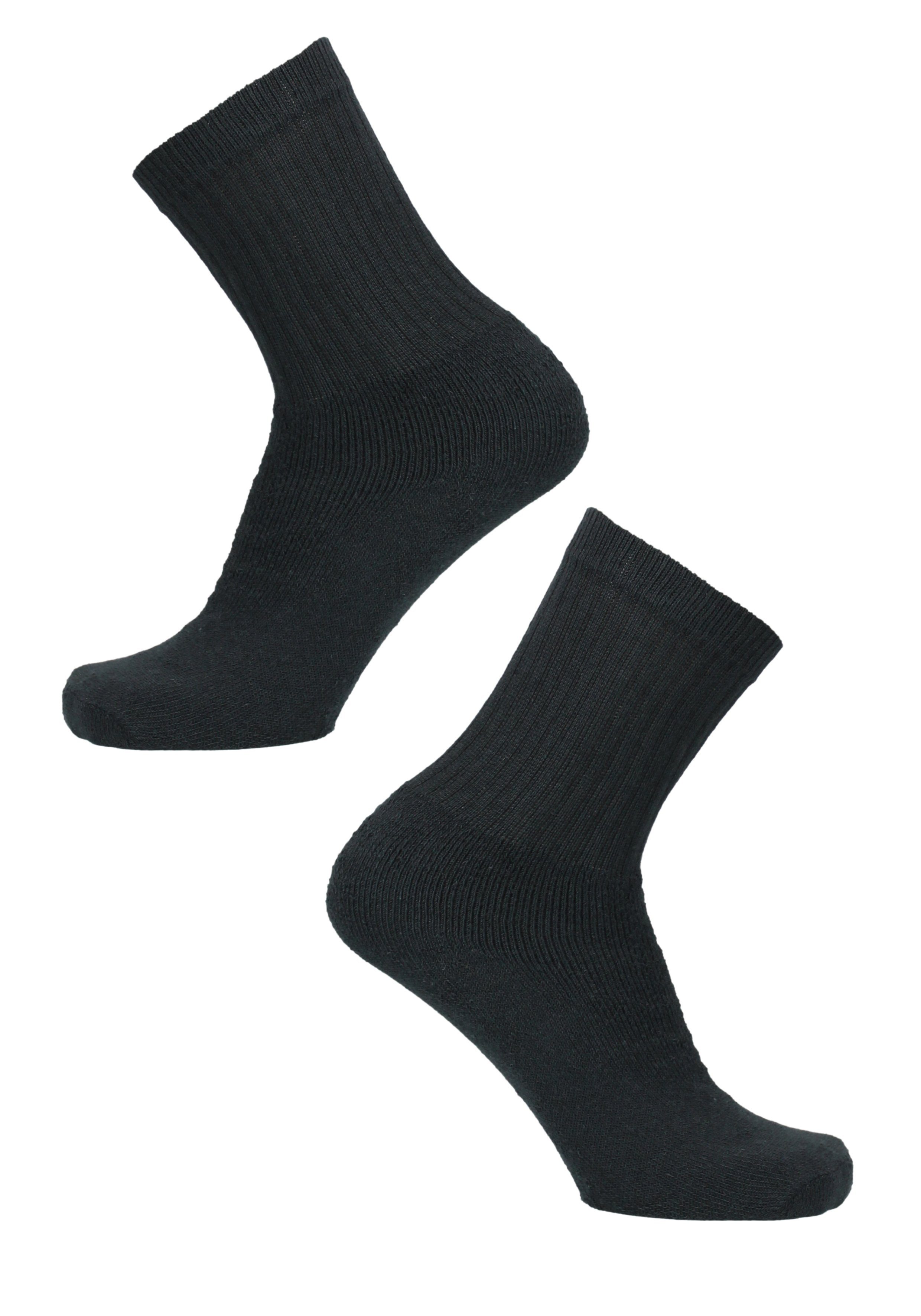 schwarz Tennis (10-Paar) Socken Arbeitssocken in Design schlichtem Rogo