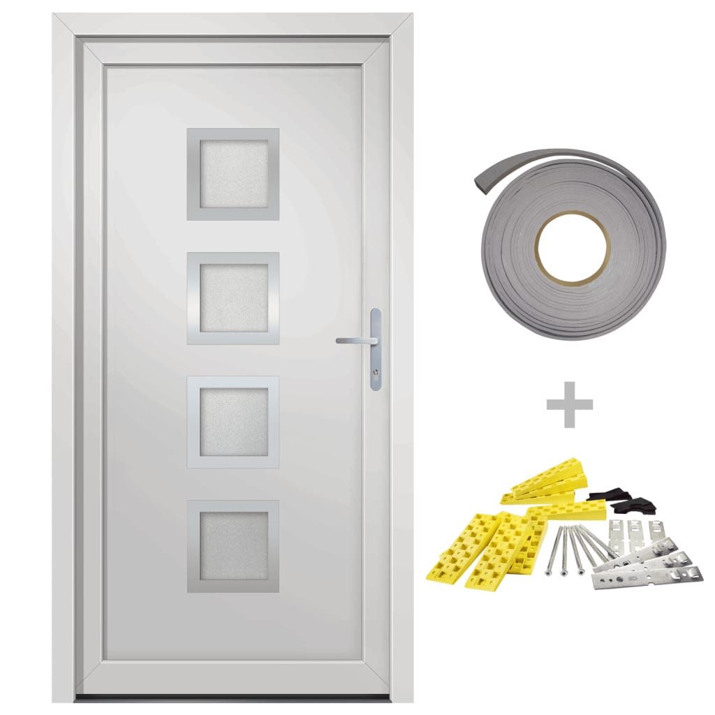 vidaXL Haustür Haustür Weiß 108x208 cm günstig online kaufen