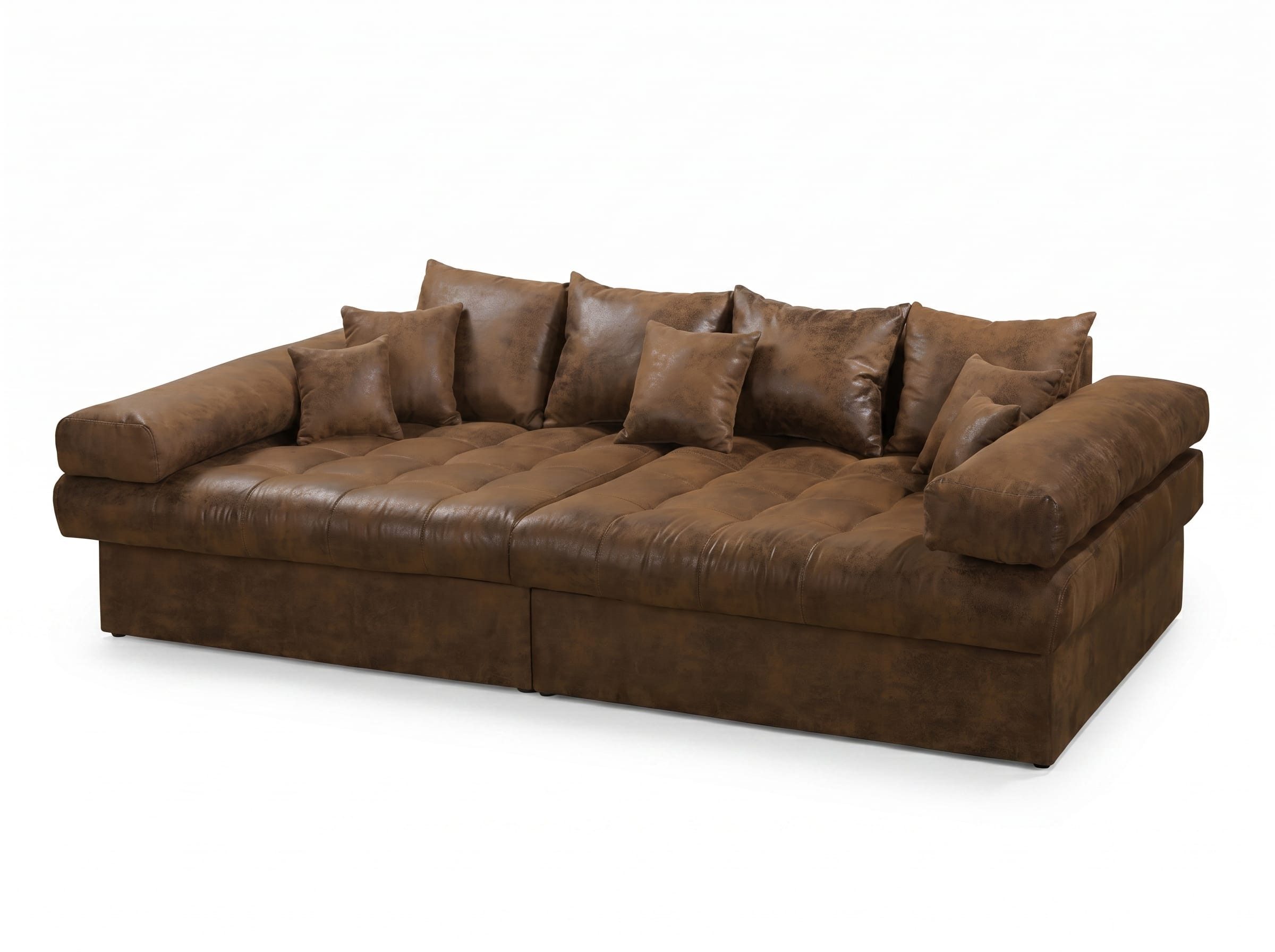 JVmoebel Big-Sofa Großes braunes 5-Sitzer-Sofa Luxuriöses Sofa Sofas für das Wohnzimmer, 1 Teile, Made in Europa