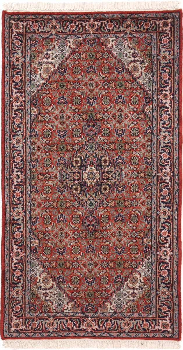 Orientteppich Indo Bidjar Herati 91x163 Handgeknüpfter Orientteppich, Nain Trading, rechteckig, Höhe: 15 mm