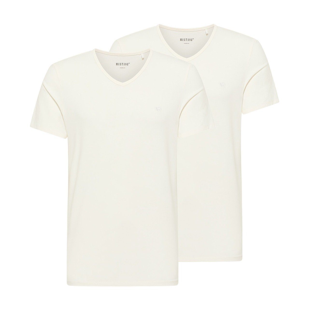 Mustang Herren T-Shirt AMADO 2er PACK - Regular Fit günstig online kaufen