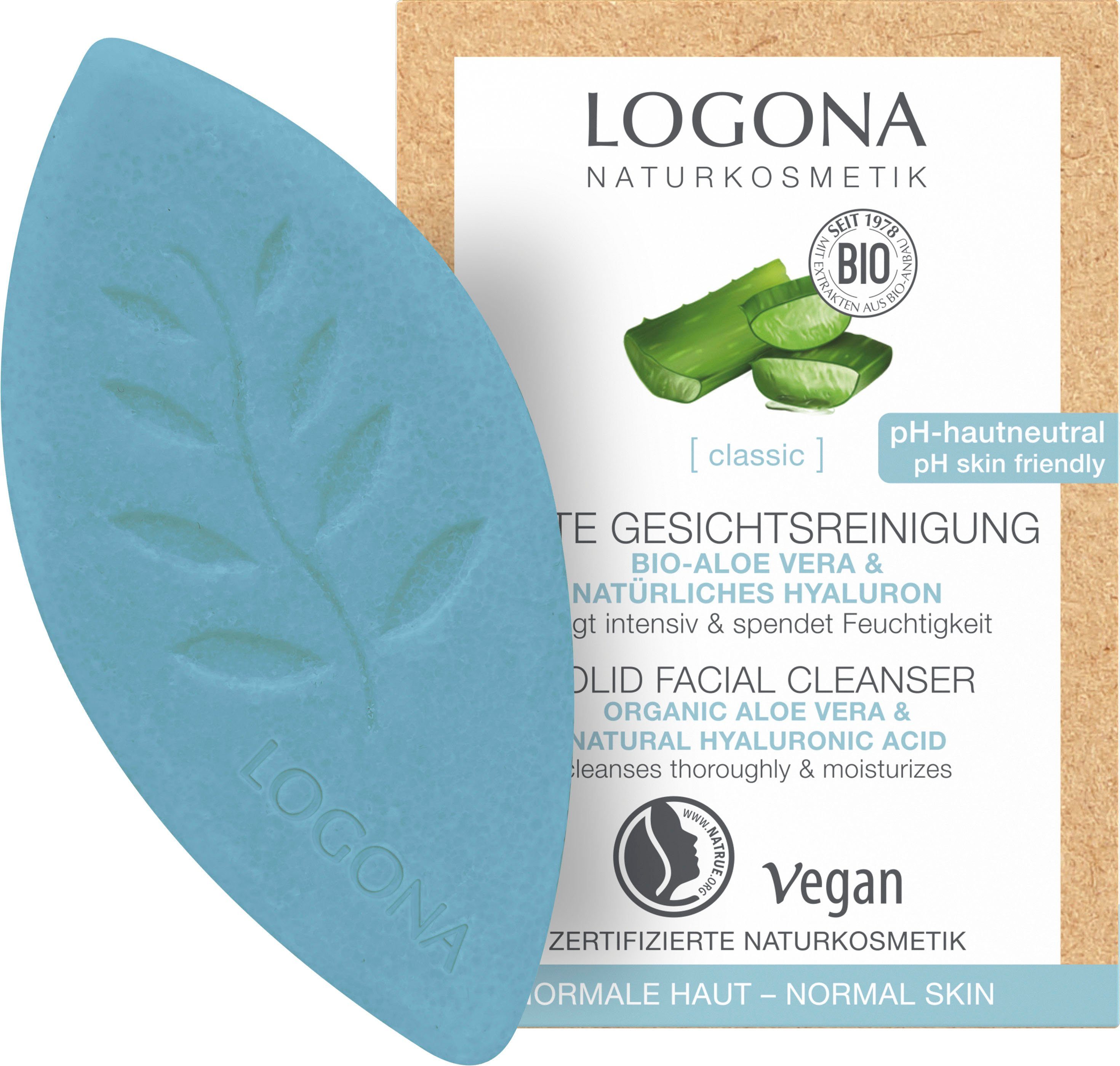 Logona Feste LOGONA Naturprodukt Gesichtsreinigung, Gesichtsseife [classic]