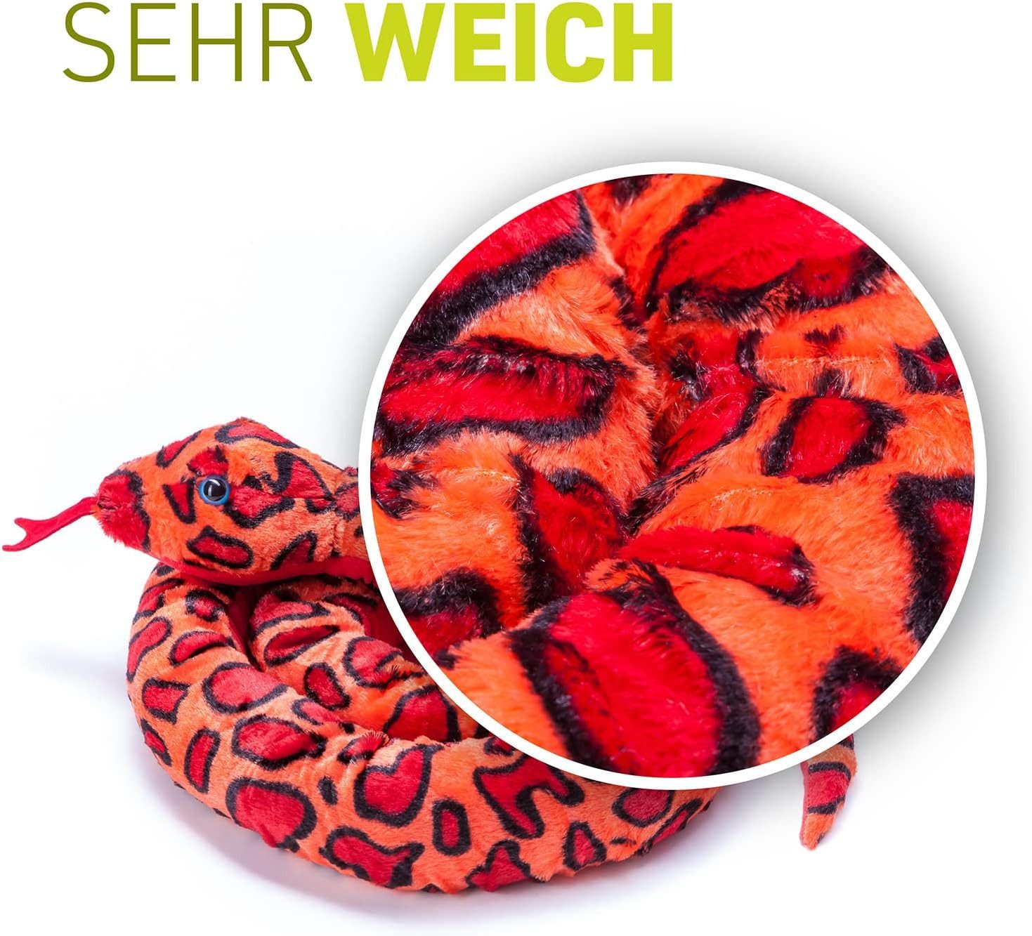 HF Home Flair Kuscheltier 1x Home Flair hochwertige Plüschtier Schlange I 2 günstig online kaufen