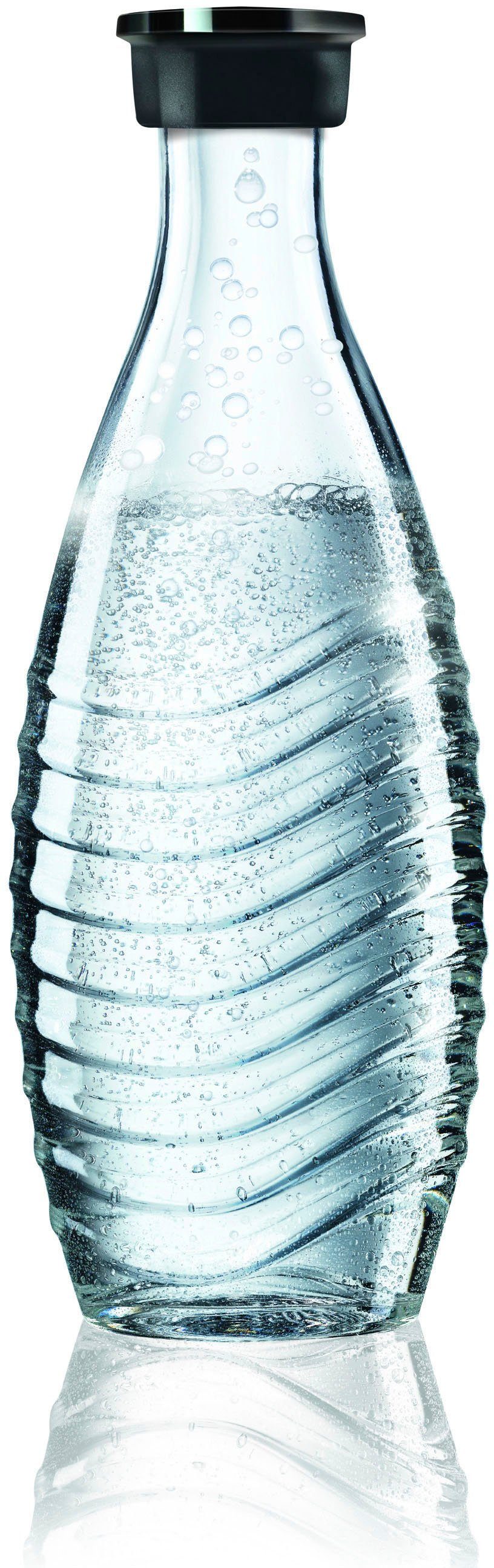 SodaStream Wassersprudler Crystal 3.0, (3-tlg), mit Quick Connect CO2-Zylinder und 1x Glaskaraffe 0,7 L