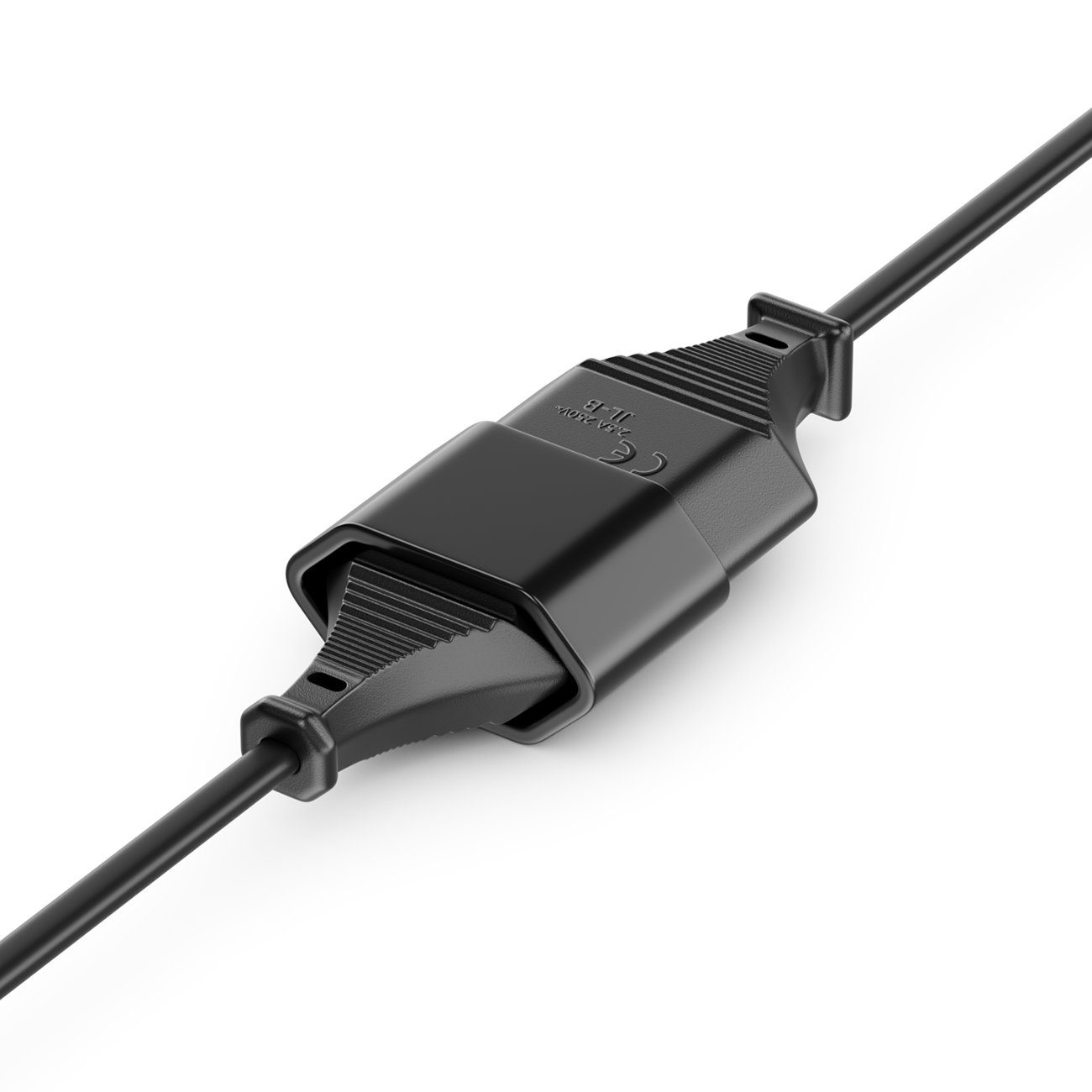 deleyCON deleyCON 1m Stromkabel Verlängerung Eurostecker auf Typ-C Euro Buchse Stromkabel – Bild 5 von 5