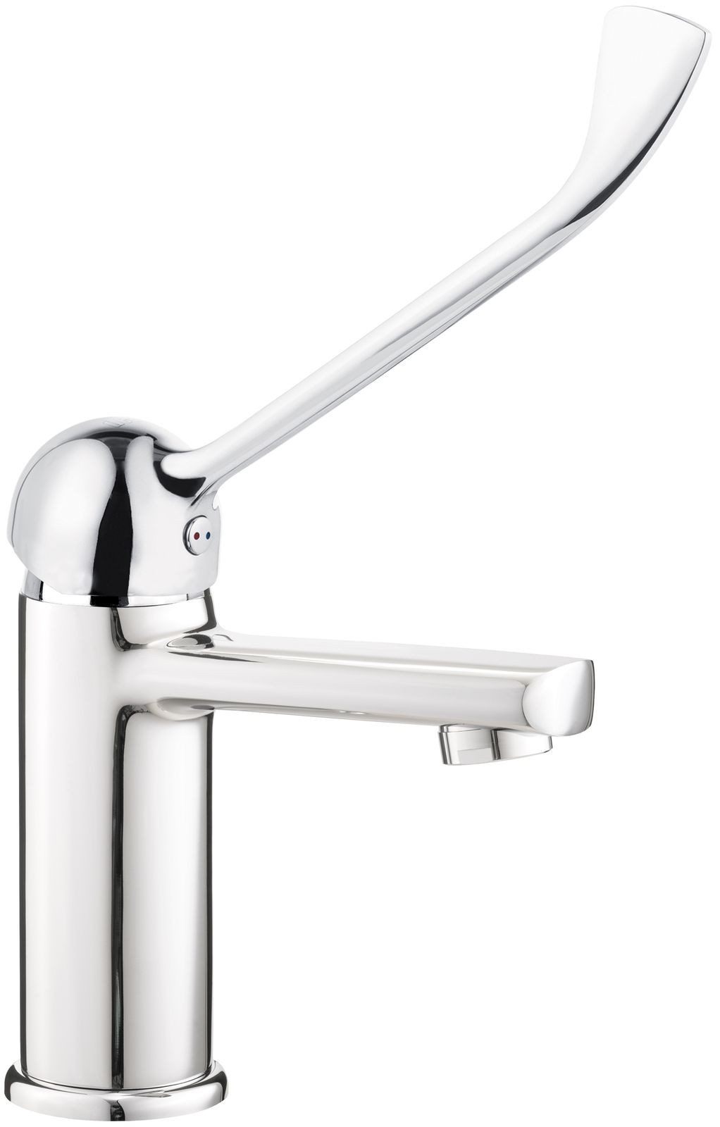 Deante Waschbeckenarmatur "Tubo" mit Klinik-Hebel in Chrom-Optik