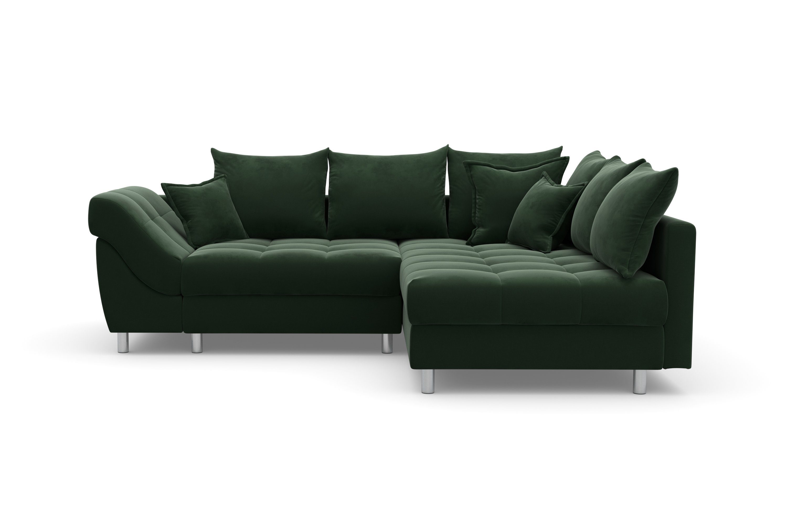 COLLECTION AB Ecksofa Innsbruck L-Form, B: 247 cm, 3 Zierkissen, Federkern