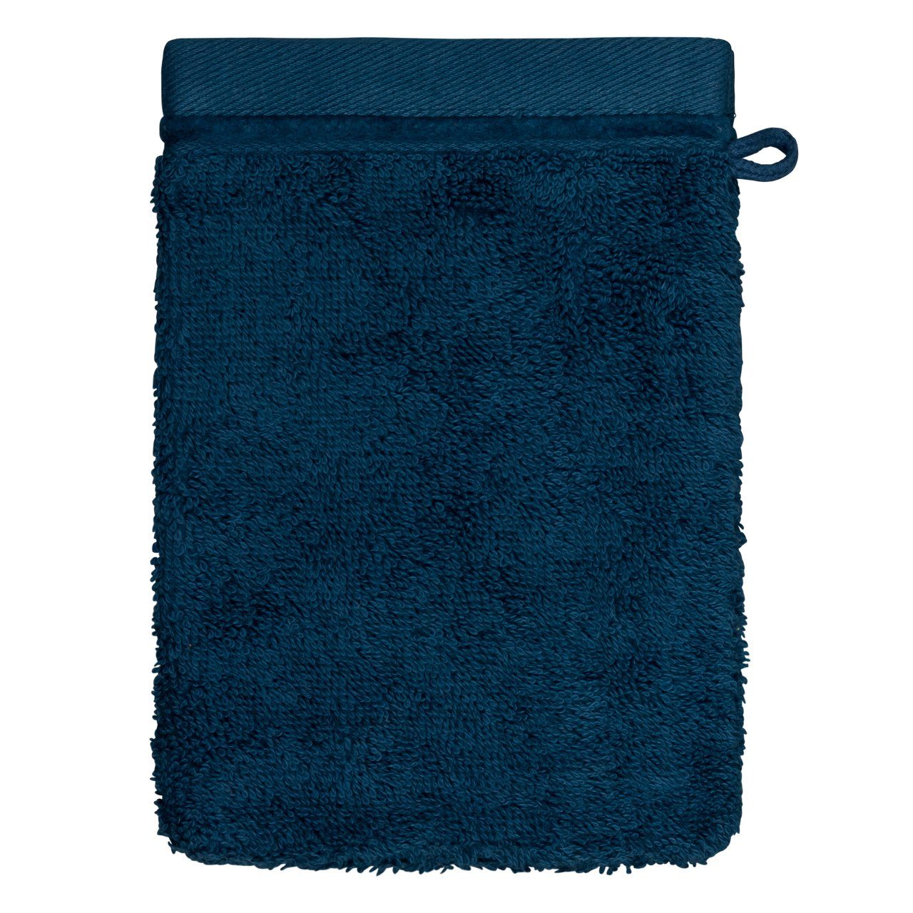 Blank Home Waschlappen Waschhandschuh "Classic" (1-tlg) Siebziger Blau