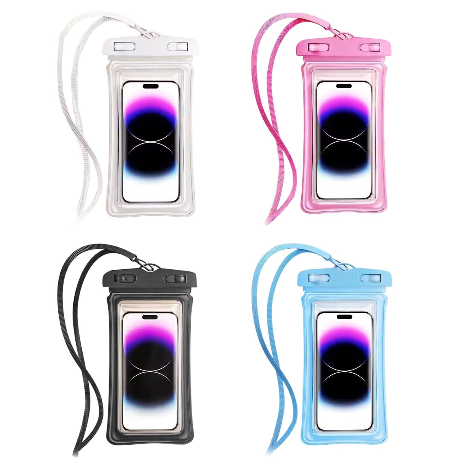 FOUORTUNATE-BEE Smartphone-Mappe Wasserdichte Handyhülle Touchscreen Handy Tasche Unterwasser, Handy Wasserschutz Beutel Strand Schwimmen Tauchen Sommer Urlaub