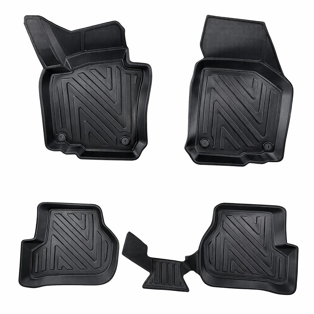 fussmattenprofi.com Auto-Fußmatte 3D Auto Fussmatten passend für Skoda Octavia 3 2013-2020 Carbon-Optik (1 St), für Skoda Skoda Octavia