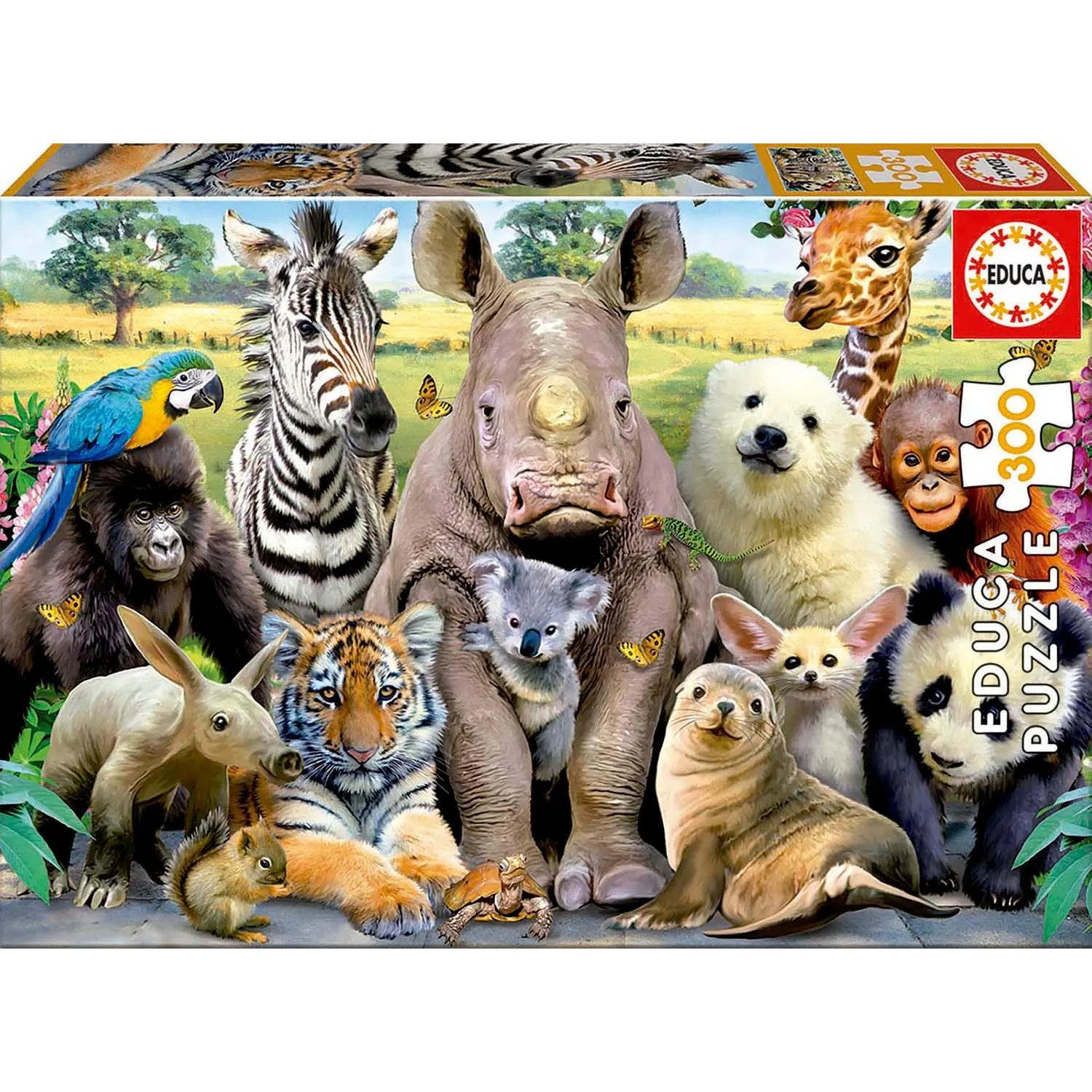 Hutter Trade Selection Puzzle Educa - Lustige Zootiere - Puzzle 300 Teile, 300 Puzzleteile