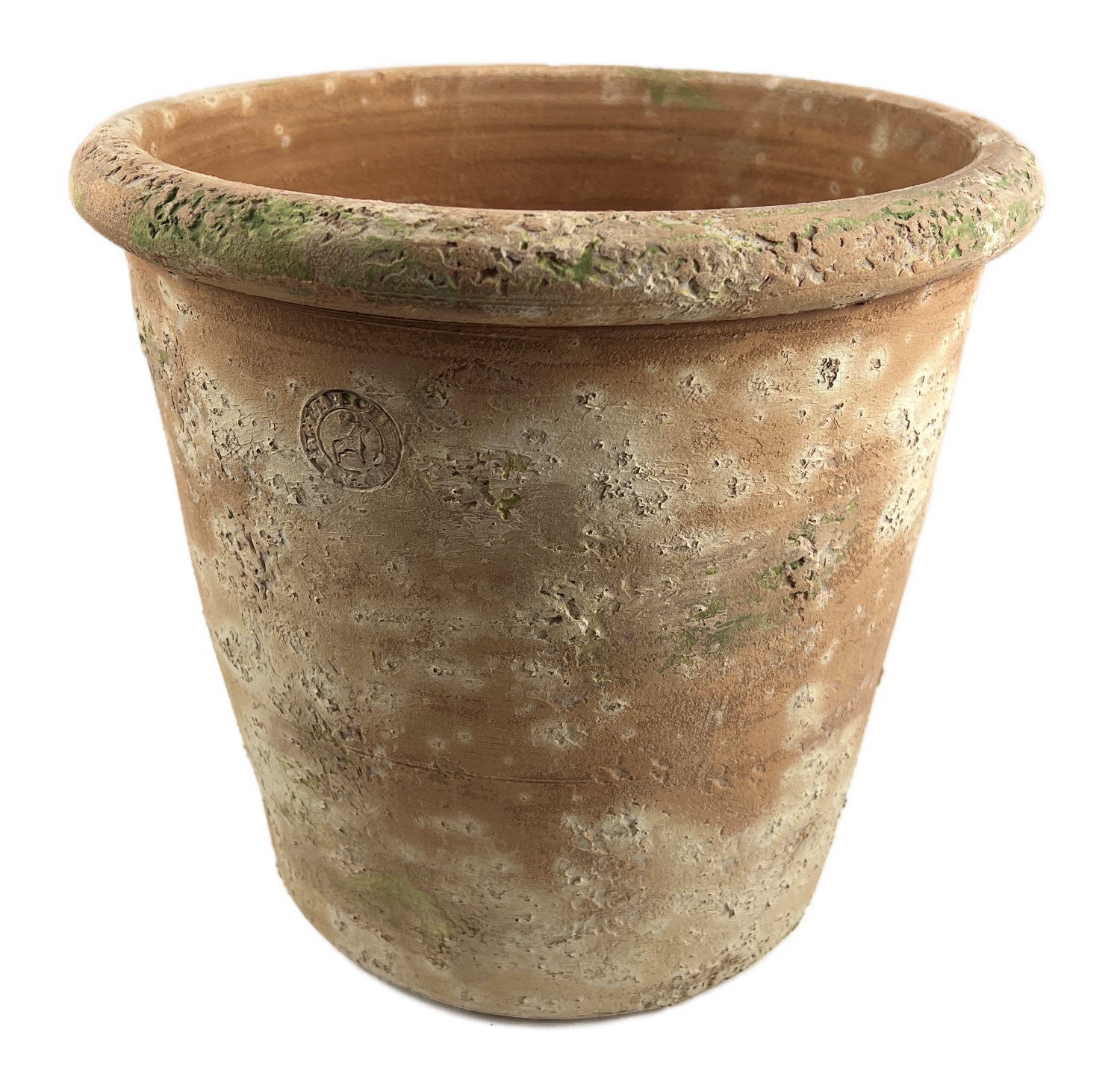 Blumentopf Antik cm Terracotta Vaso 30 Hirsch handgefertigt Caspo Galestro