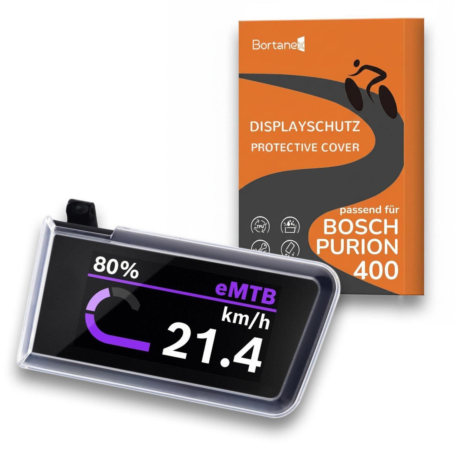 LuxusKollektion Lenker-Schutzhülle Schutzhülle für Bosch Purion 400 Transparent