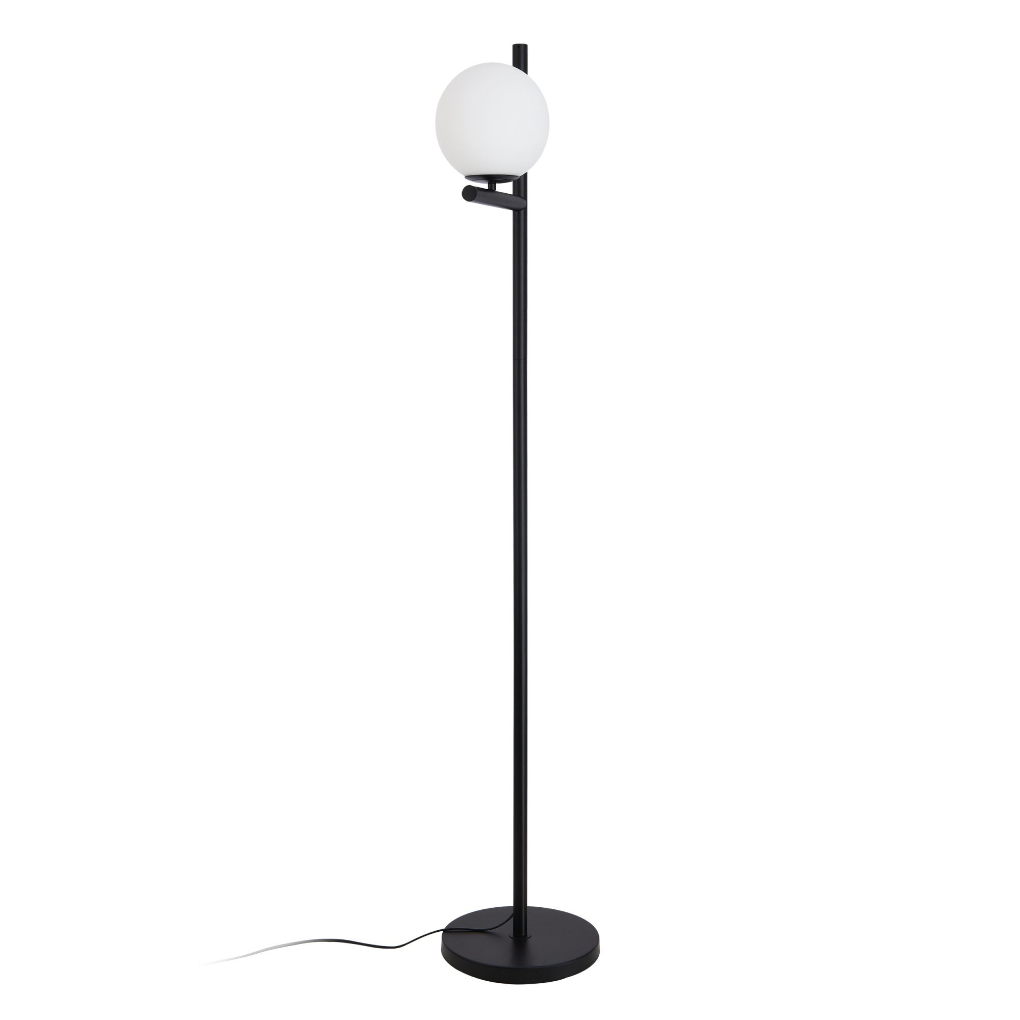 cm Weiß Stehlampe, Leuchtmittel, lux.pro 154 Metall E27 Schwarz x ohne und 1 Glas »Aberdaron«