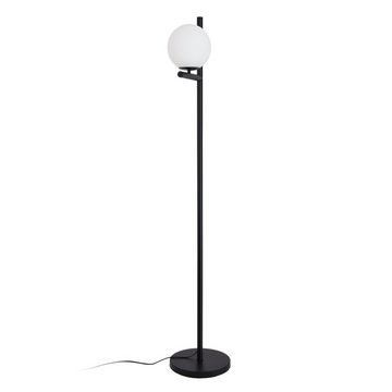 lux.pro Stehlampe, ohne Leuchtmittel, »Aberdaron« 1 x E27 Metall Glas 154 cm Schwarz und Weiß