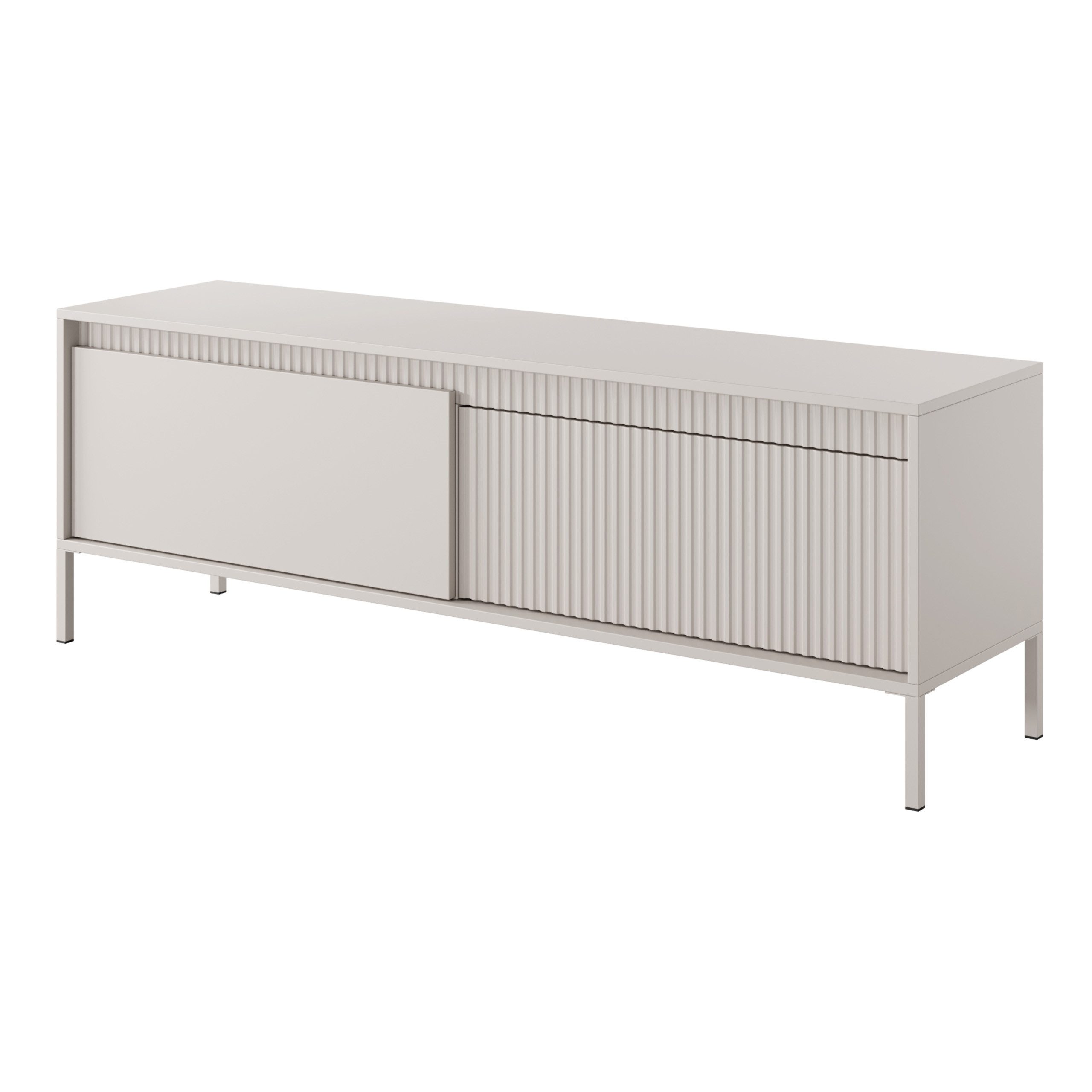 Masseno Lowboard SENSATO 153,5 cm TV-Schrank mit 2 Türen Beige