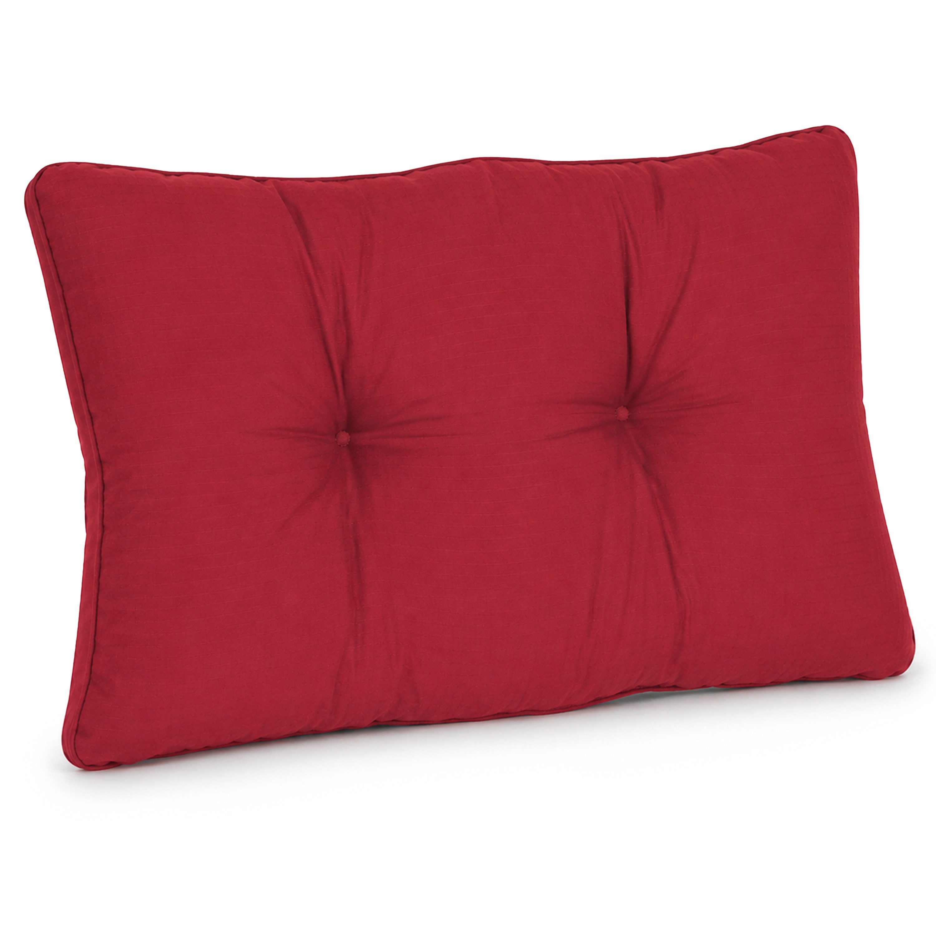 Beautissu Sitzkissen Lounge Kissen Outdoor Rot XLuna, 50x40cm, Sitzkissen Gartenstuhl 10 cm dick Sitzpolster Auflagen für Gartenmöbel