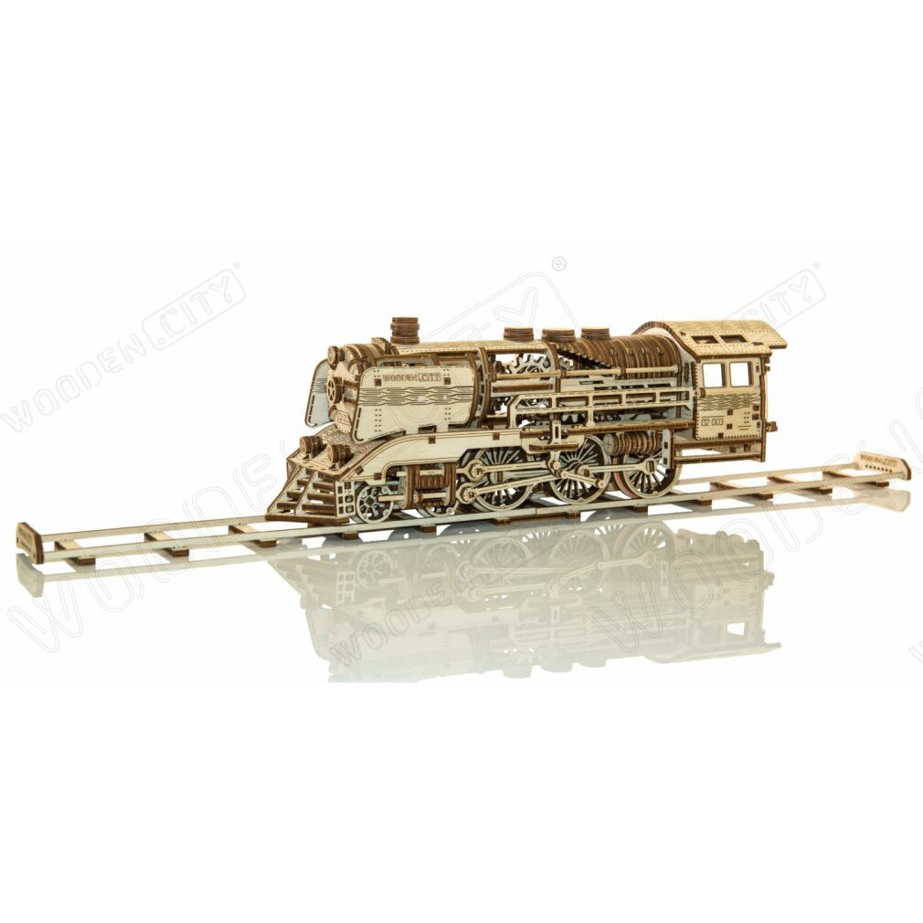 Wooden City 3D-Puzzle 3D-Puzzle Express mit Schienen 400 Teile, Puzzleteile
