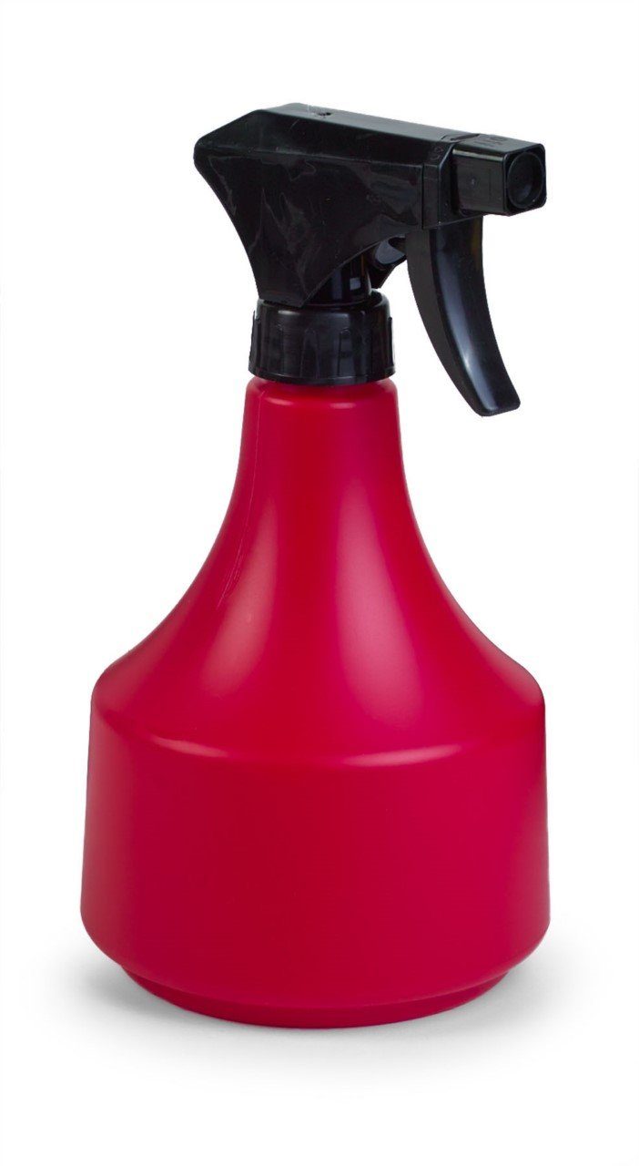 Floralo e. K. Sprühflasche Kunststoff-Sprayer mit Kunststoffdüse, 0,5 Liter Fassungsvermögen, 0,50 Liter, mit Kunststoffdüse, 0,5 Liter, rot