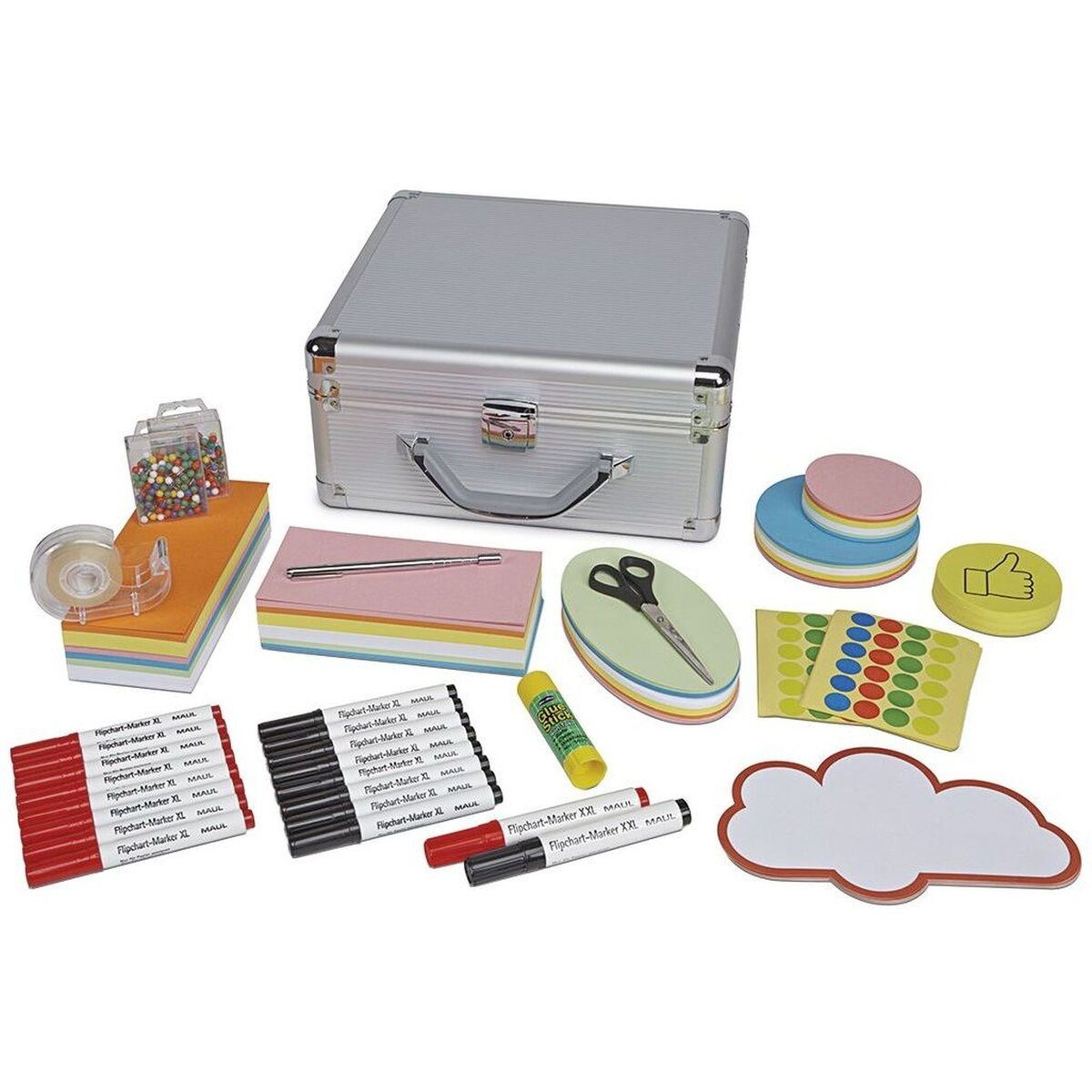 MAUL Moderationskoffer Moderatorenkoffer Aluminium 2362 Teile