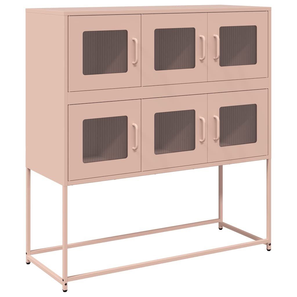 Sideboard Sideboard Rosa 100,5x39x107 cm Kaltgewalzter Stahl