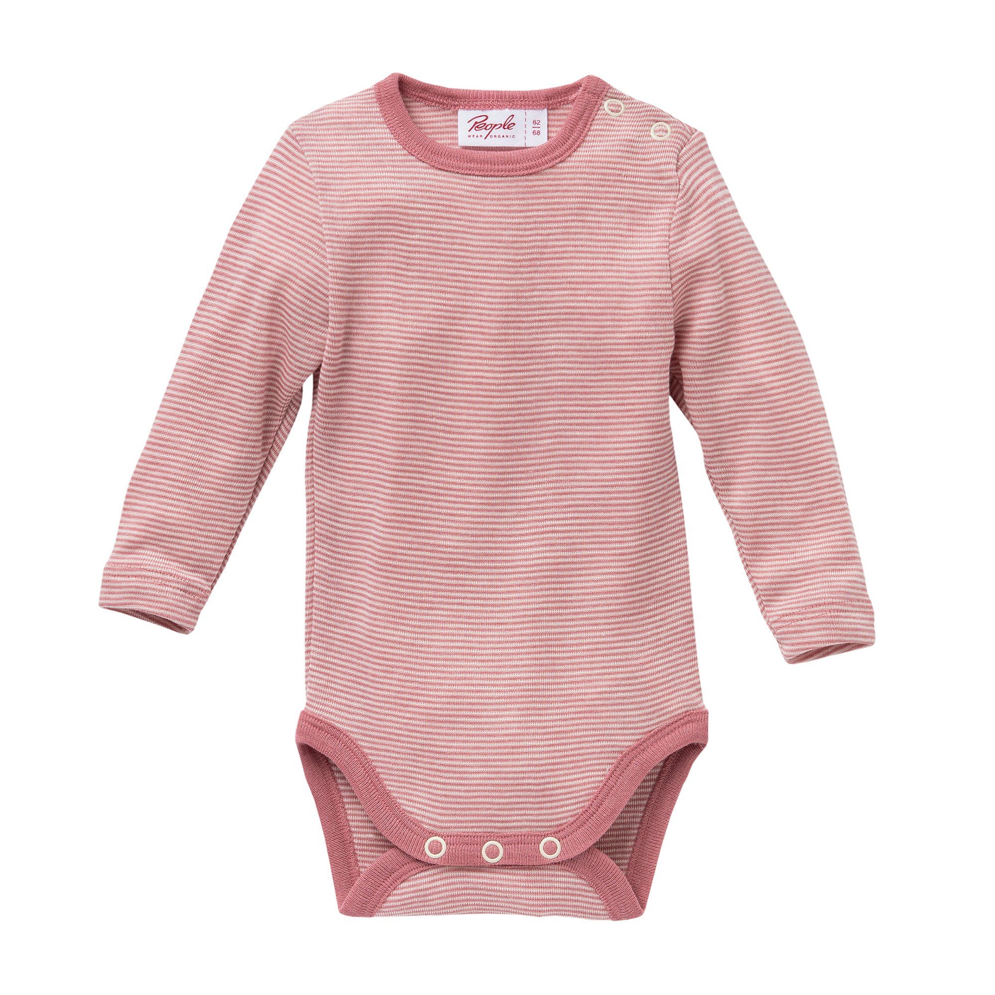 People Wear Organic Langarmbody aus Wolle und Seide