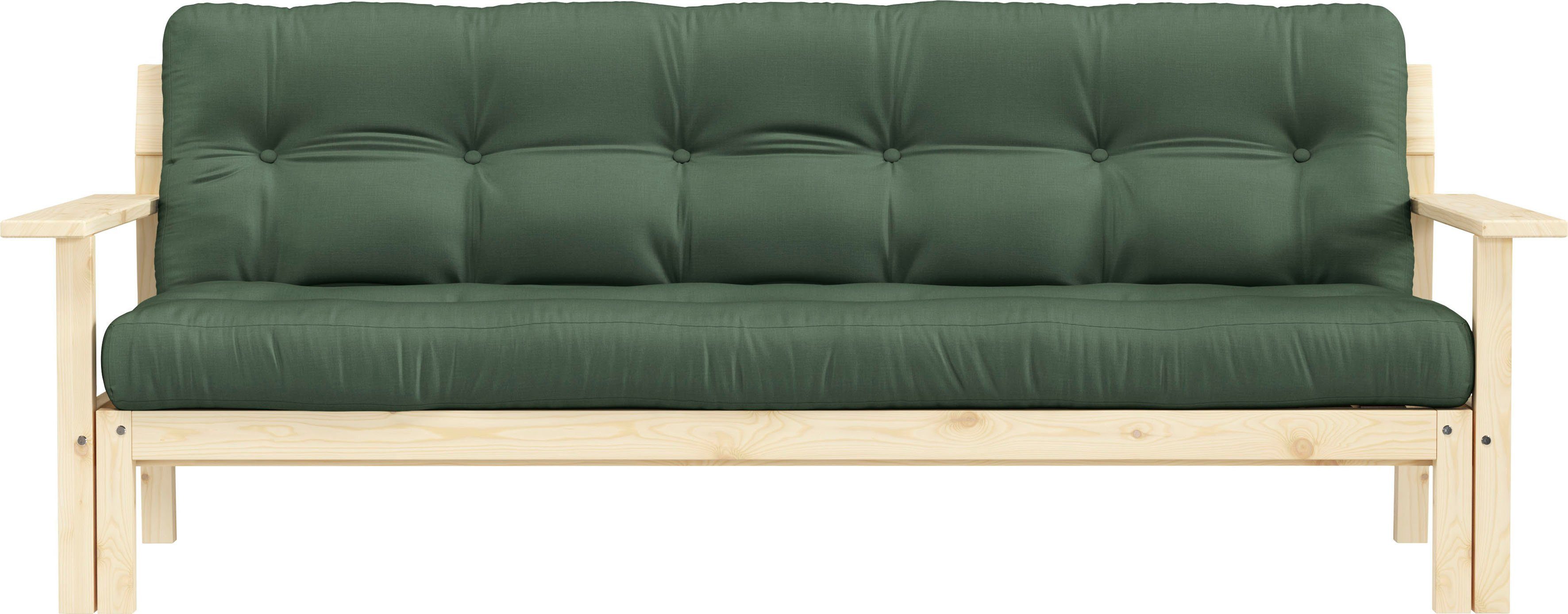 Karup Design Schlafsofa Unwind, Mit Holzstruktur, inkl. Futonmatratze, Liegefläche 130x190 cm