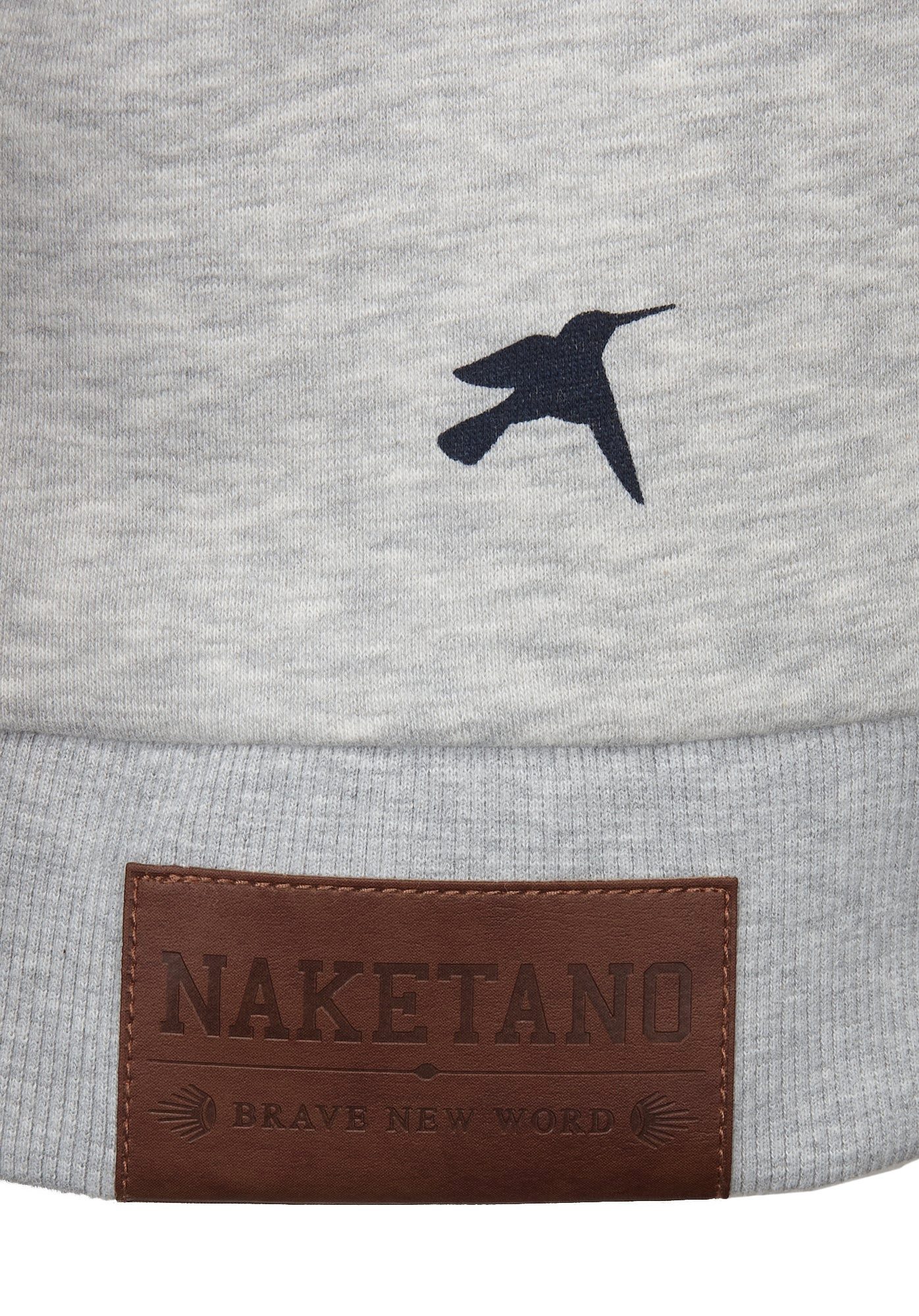 naketano Hoodie Kapuzenpullover Baumwolle, weich, Kapuze, Kängurutasche, Streetwear (Spar-Set, Lieblingsstück) Hoodie, weiche Sweatware, Rippbündchen, Kängurutasche, Loungewear