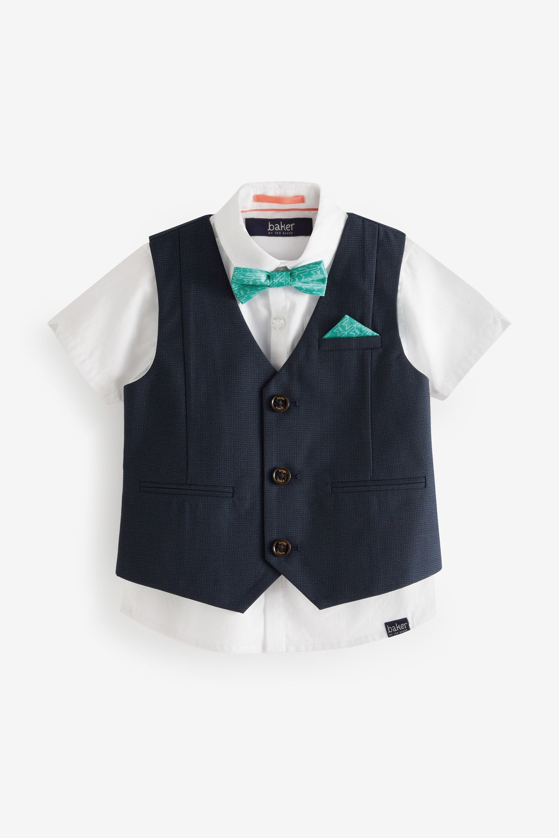 Baker by Ted Baker Kinderanzug Baker by Ted Baker Hemd, Weste und Shorts im Set (4-tlg)