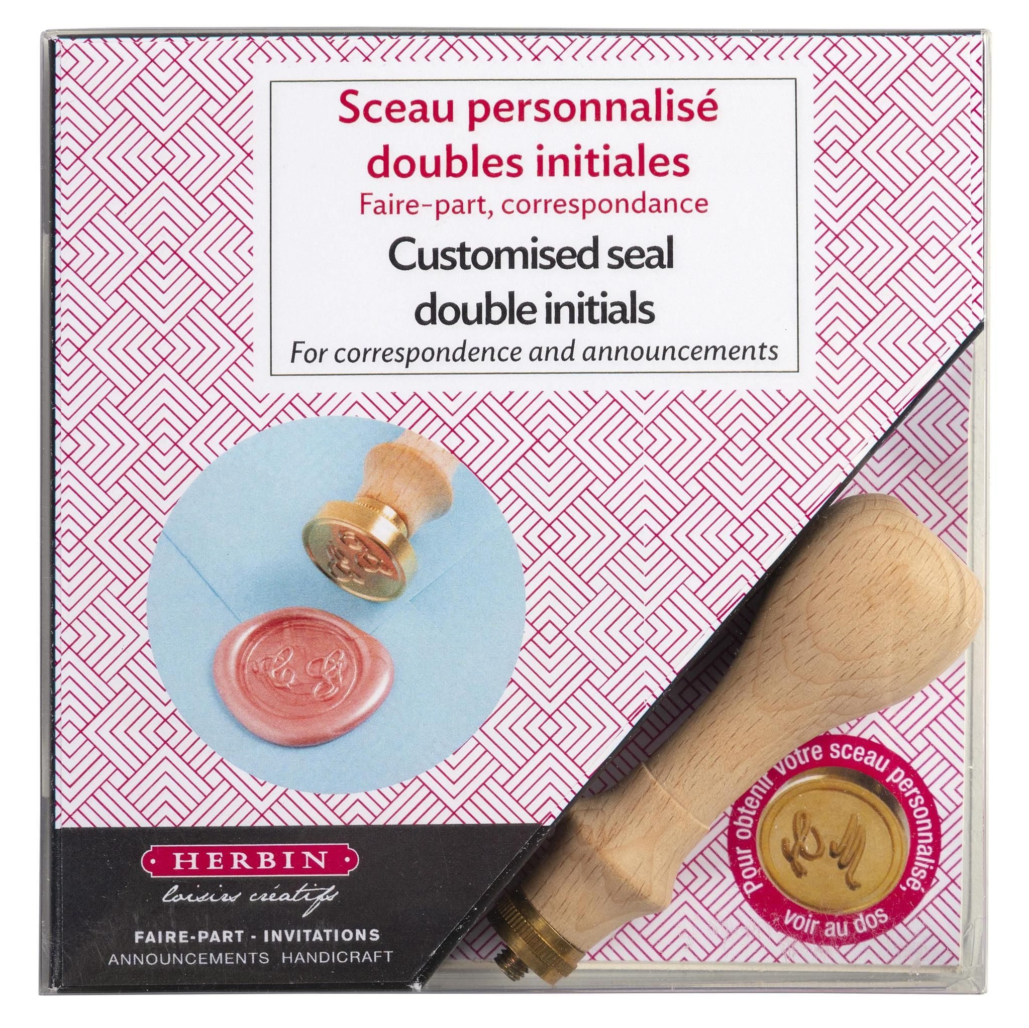Herbin Stempel Herbin Kit für Siegel "Initialen"