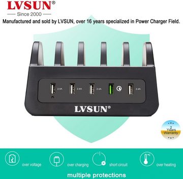 LVSUN CS52Q1 60W Multi USB Schnelllade-Gerät