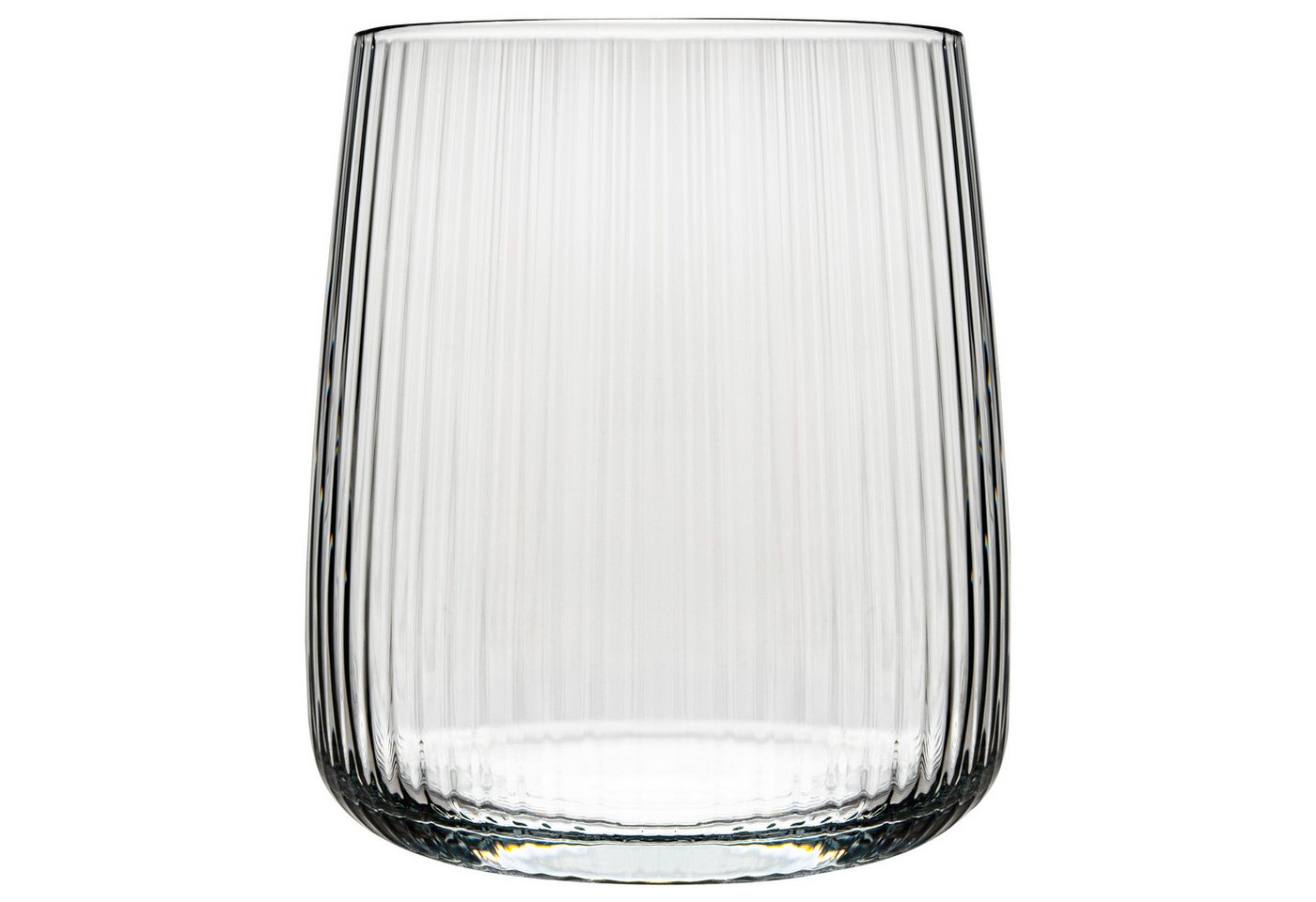 KONZEPT Gläser-Set 6 teilig, Trinkgläser Geriffelte 320 ml, Wassergläser, 6-tlg., Set 6 teilig, 320 ml, spülmaschinenfest