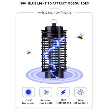 Silberstern Ultraschall-Tierabwehr Elektrischer Mückenvernichter für den Innen- und Außenbereich, 1-tlg., Insektenvernichter-UV-Lampe, geeignet für Haus und Terrasse