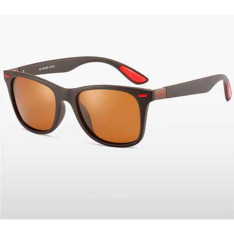 XDeer Retrosonnenbrille Polarisierte Sonnenbrillen für Männer und Frauen, modische Vintage-Sonnenbrille, quadratische Retro-Sonnenbrille, Fahren Angeln Golf HD UV400-Spiegelbrillen Polarisiert Stoßfeste TAC-Linse Ultraleichter TR90-Rahmen